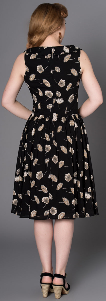 Sheen_MIJA_Vintage_Mohn_FLOWER_Floral_Buttoned_SWING_Dress_Kleid-3wlfBeNgwlwvlM