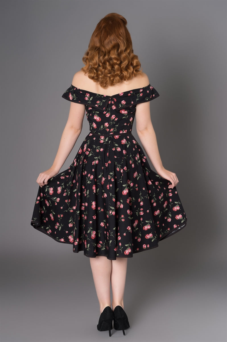 Sheen_NATASHA_Vintage_FLOWER_Blumen_Carmen_Retro_SWING_Dress_Kleid-3