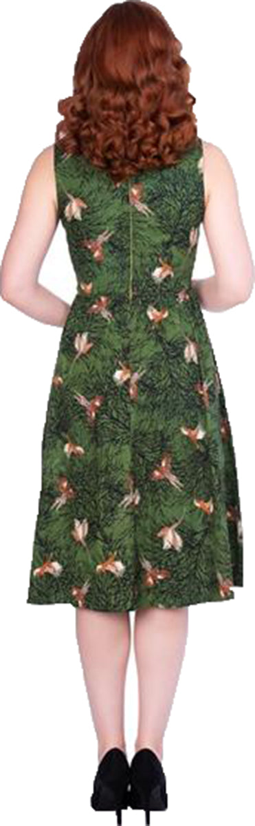 Sheen_PEYTON_Vintage_PHEASANTS_Fasanen_Bird_Rundhals_SWING_Dress_Kleid-3AC5Rpb9Q9zbEg