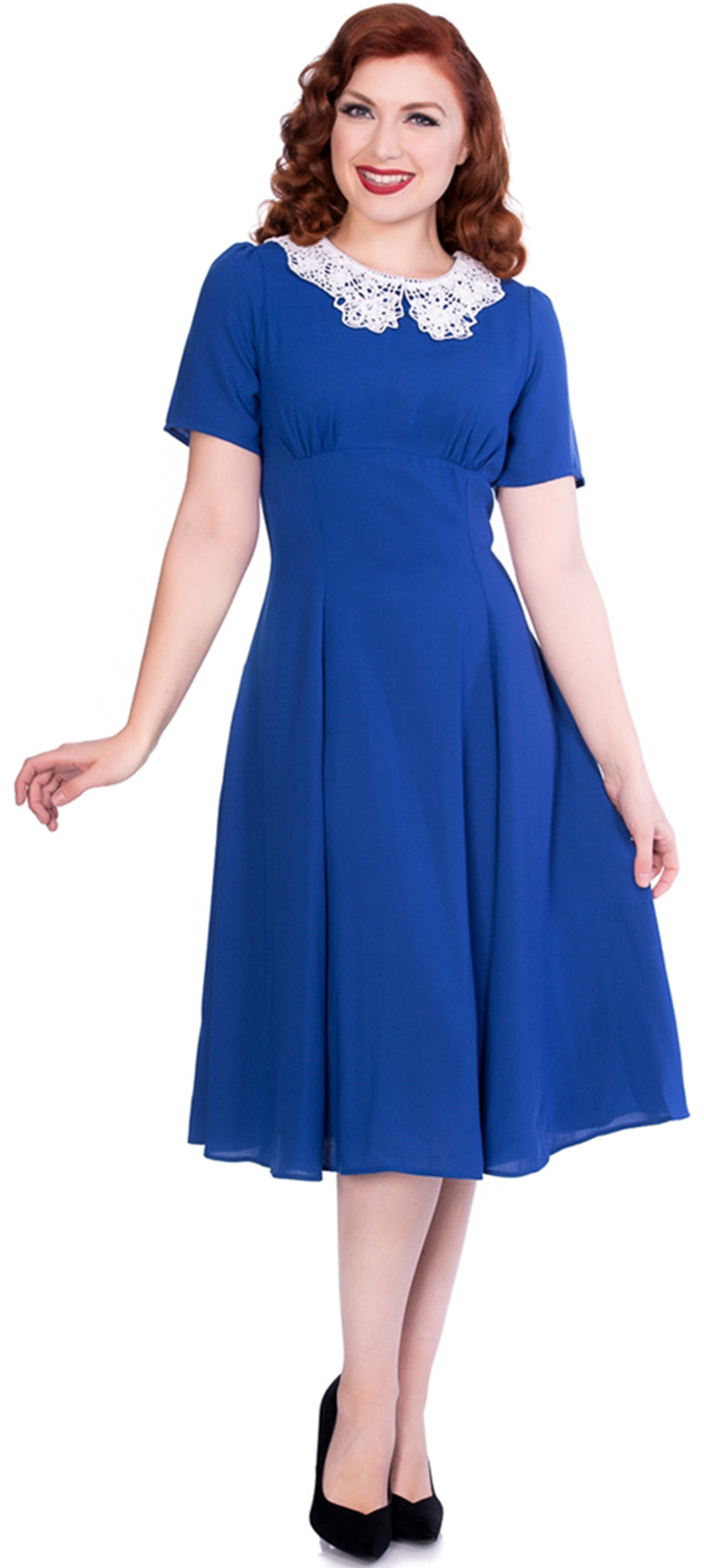 Sheen_QUITA_Vintage_Floral_CROCHET_Peter_Pan_Kurzarm_50s_SWING_Dress_Kleid_killer_kirsche