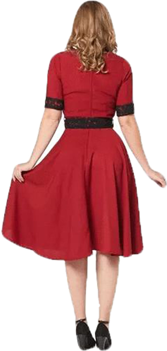 Sheen_RUBY_Vintage_TWO-TONE_Lace_SPITZE_Kurzarm_50s_SWING_DRESS_Kleid-3