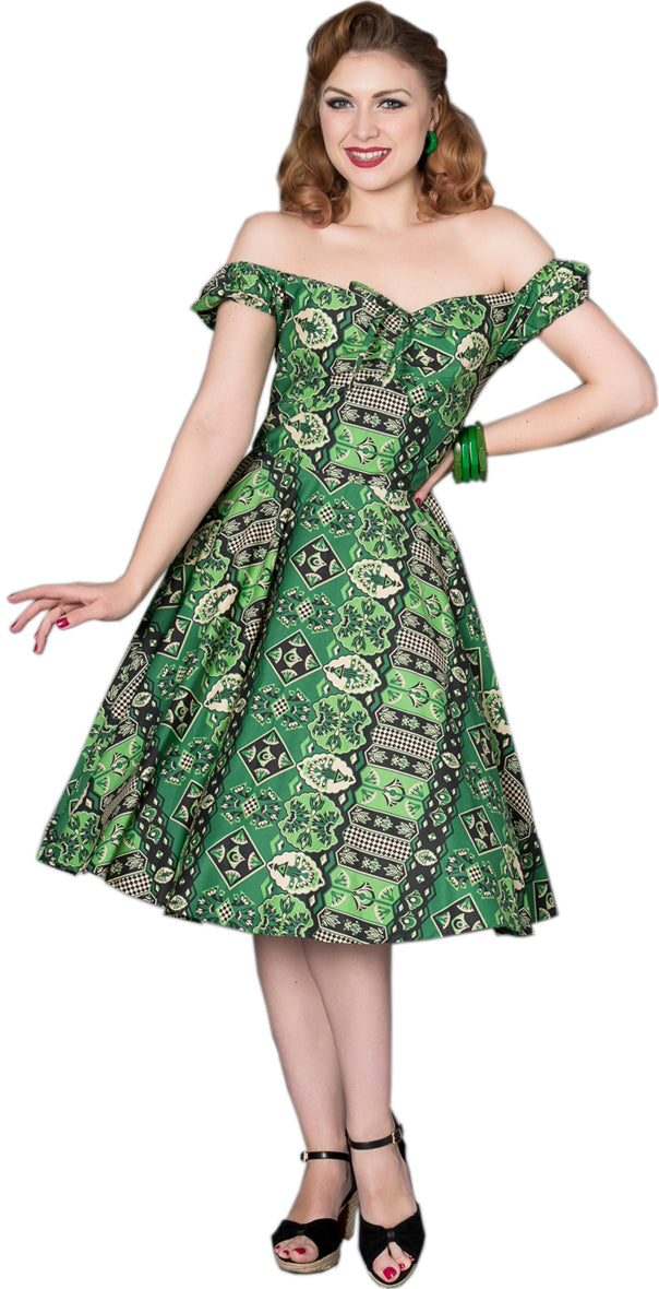 Sheen_UNJA_Vintage_TIKI_Tropical_Kurzarm_Sweetheart_SWING_Dress_Kleid-1