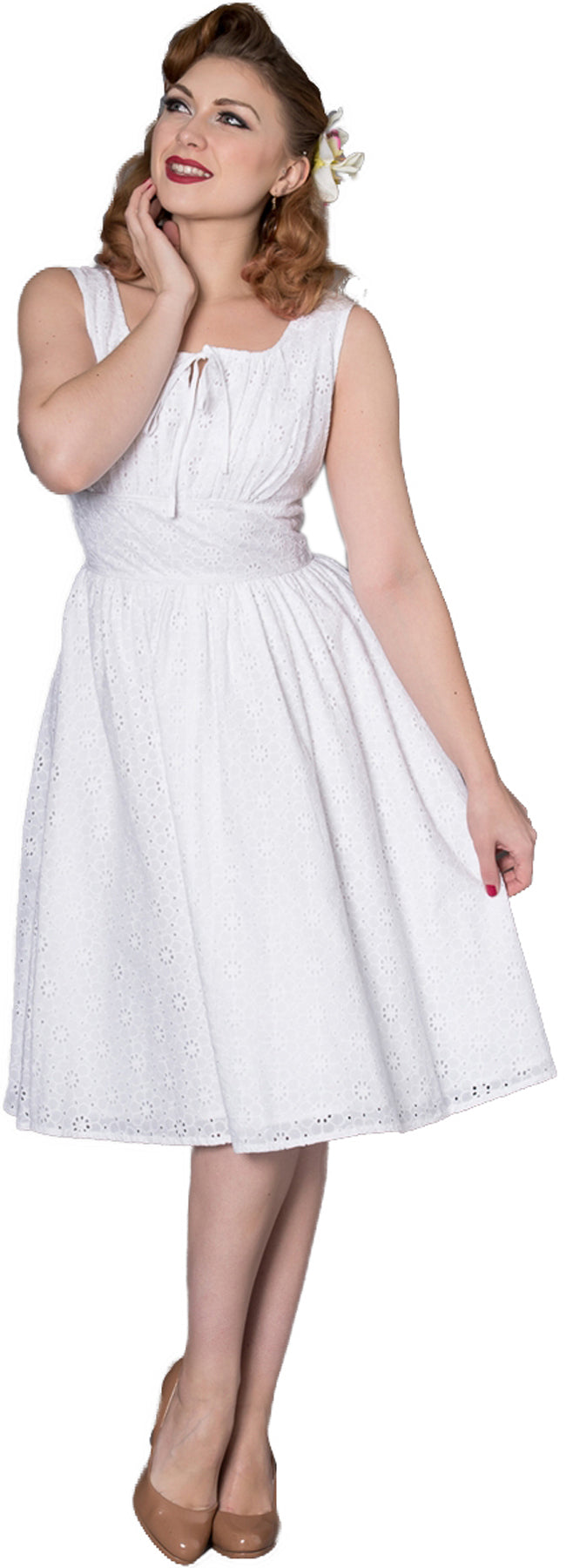 Sheen_VICTORIA_Vintage_FLORAL_Peephole_TRaeGER_Swing_Dress_Kleid_killer_kirsche