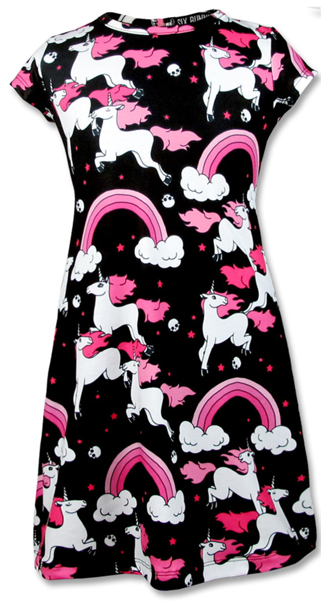 Six_Bunnies_RAINBOW_Einhorn_UNICORN_Skull_Stars_Kinder_Dress_KLEID-1iZ2AUGPcIM3xx