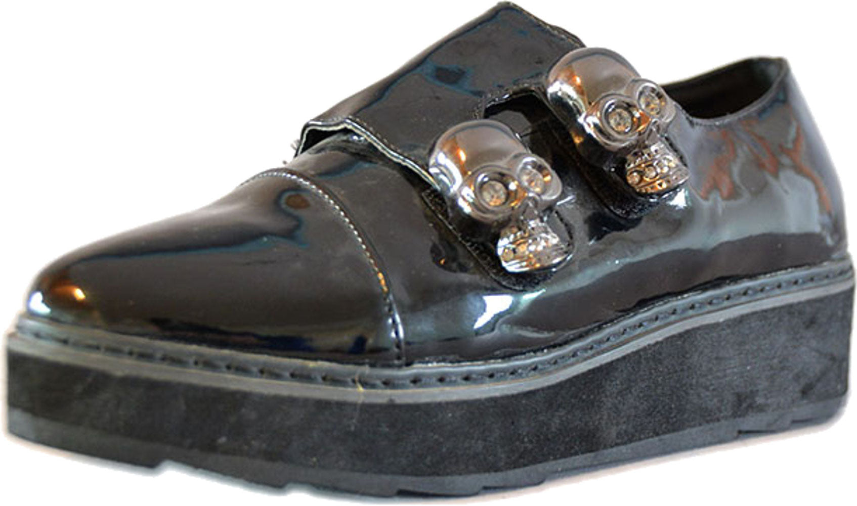 Skull_Lack_Creeper_PLATEAU_Halbschuhe_-_SchwarzgHc5oQf96S8H8