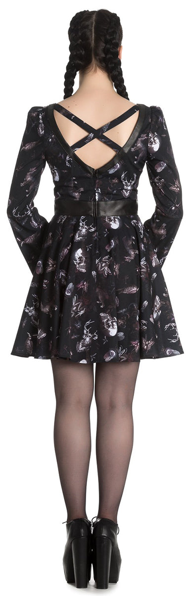 Spin_Doctor_TAXIDERMY_Skull_CROSSEVER_Kunstleder_MINI_Dress_KLEID-2