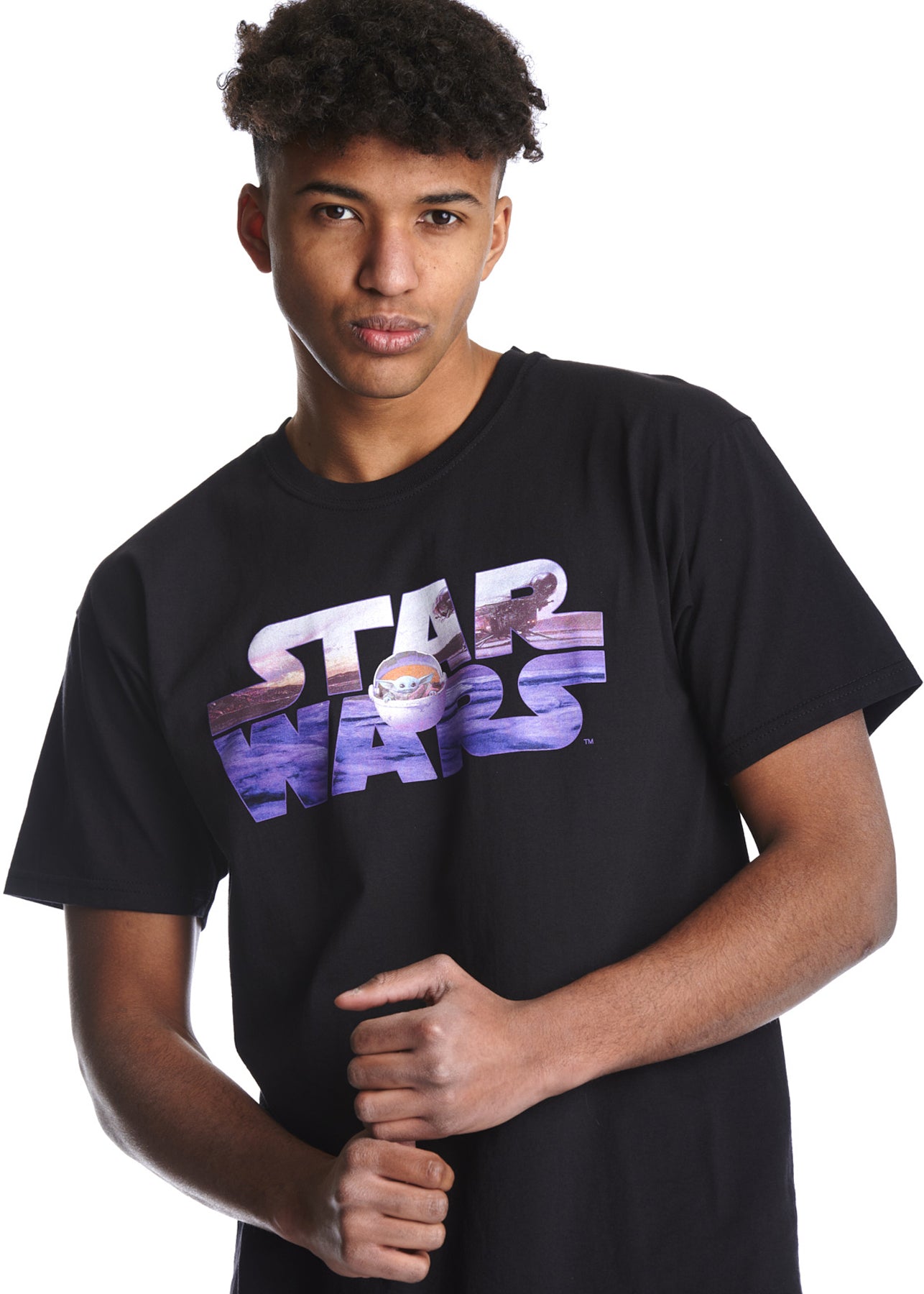 Star_Wars_THE_MADALORIAN_Child_Ride_Motiv_RUNDHALS_Kurzarm_Herren_T-SHIRT_killer_kirsche_4