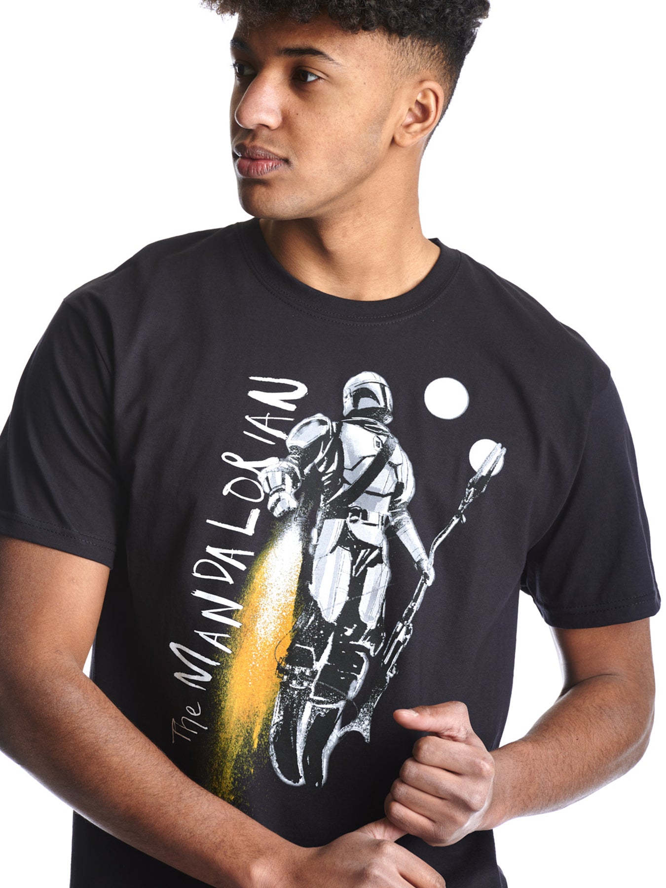 Star_Wars_THE_MADALORIAN_FLIGHT_Motiv_Retro_RUNDHALS_Kurzarm_Herren_T-SHIRT_killer_kirsche_4