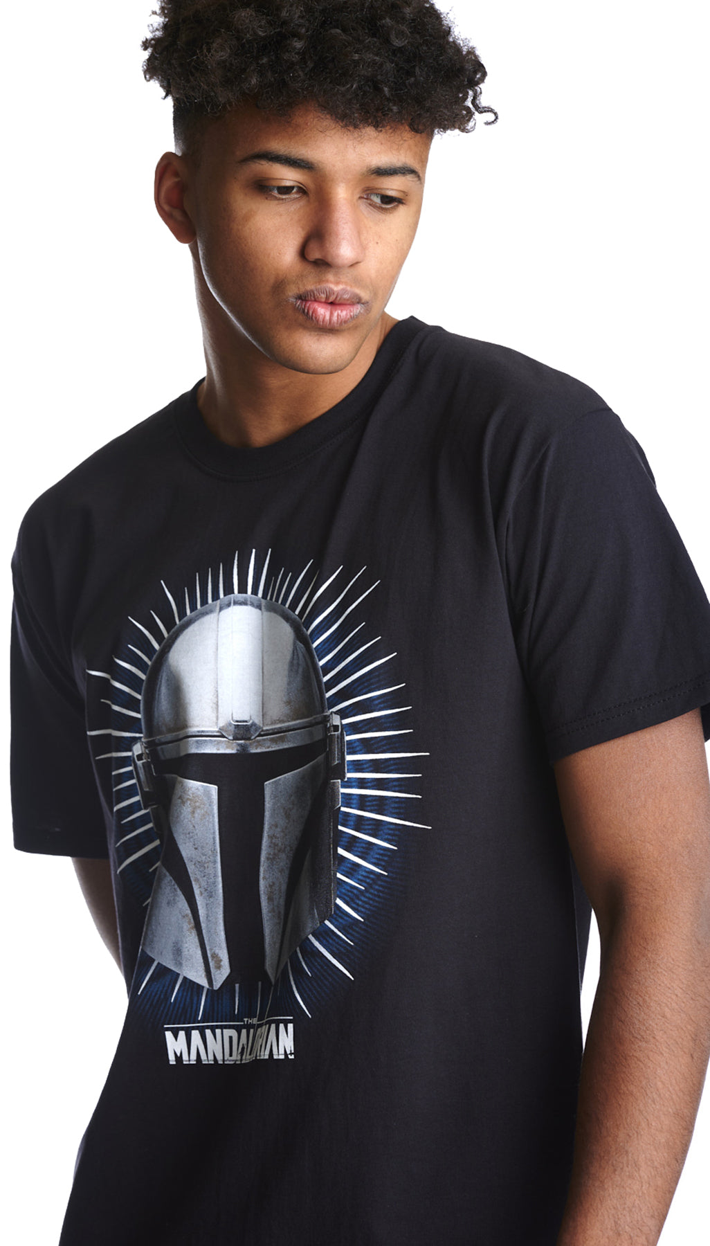 Star_Wars_THE_MADALORIAN_WARIOR_Motiv_Retro_RUNDHALS_Kurzarm_Herren_T-SHIRT_killer_kirsche_4