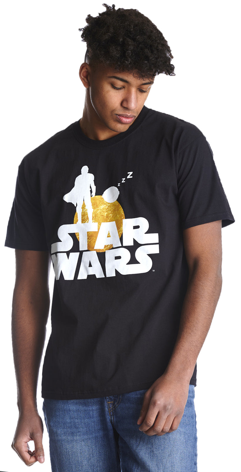 Star_Wars_THE_MADALORIAN_ZZZ_Motiv_Retro_RUNDHALS_Kurzarm_Herren_T-SHIRT-1