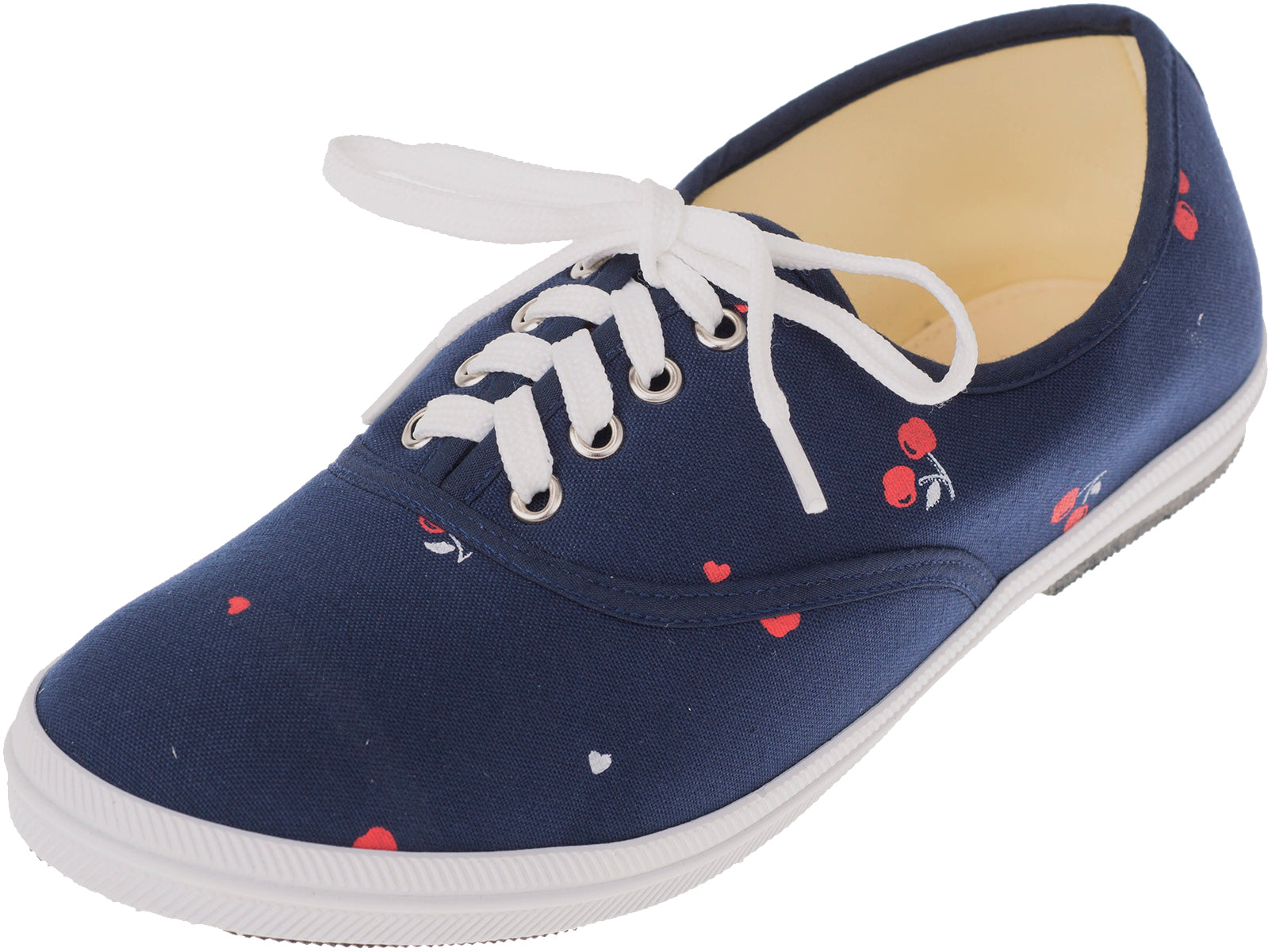 Suesse_CHERRY_Kirschen_Cherries_4-Eye_Canvas_Schuhe_BALLERINAS_SneakersdGRcxXQb3DAkj