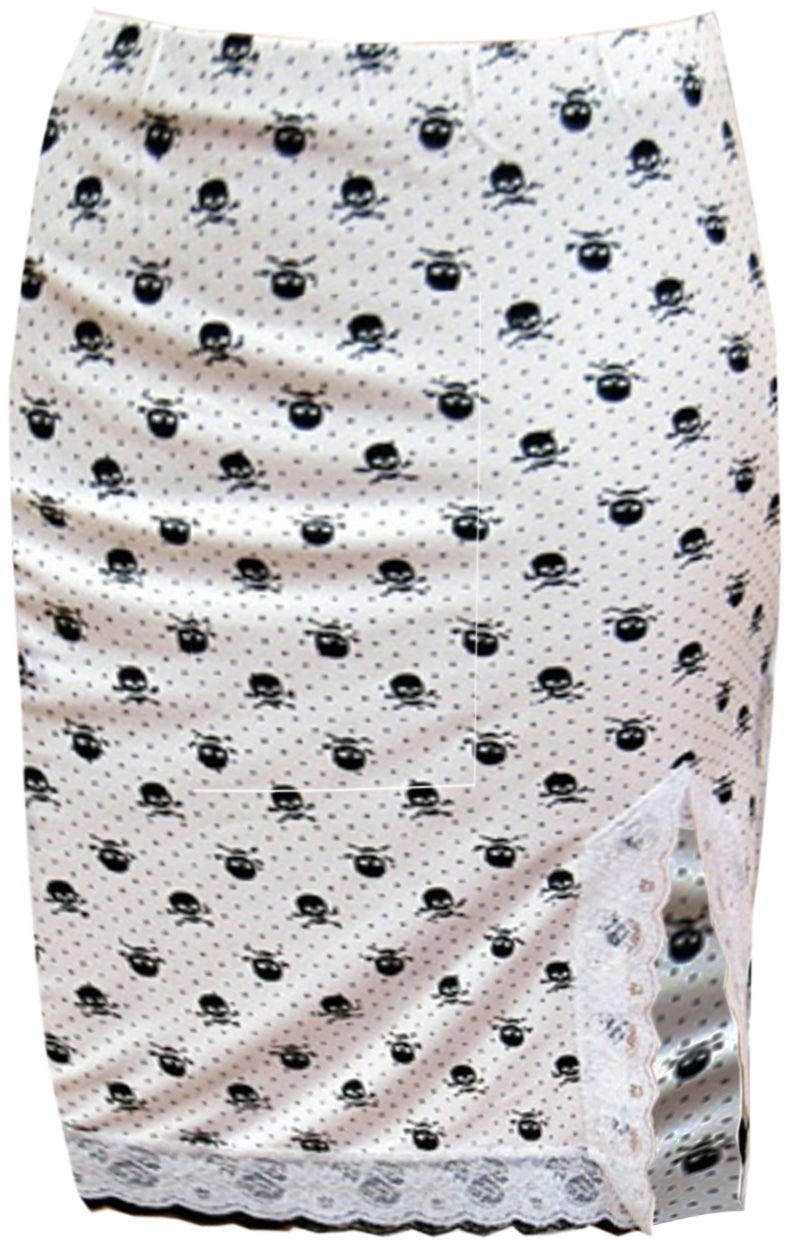 Suesser_SKULL_Polka_Dots_Punkte_Pencil_Skirt_ROCKcUMryP8liKPXn