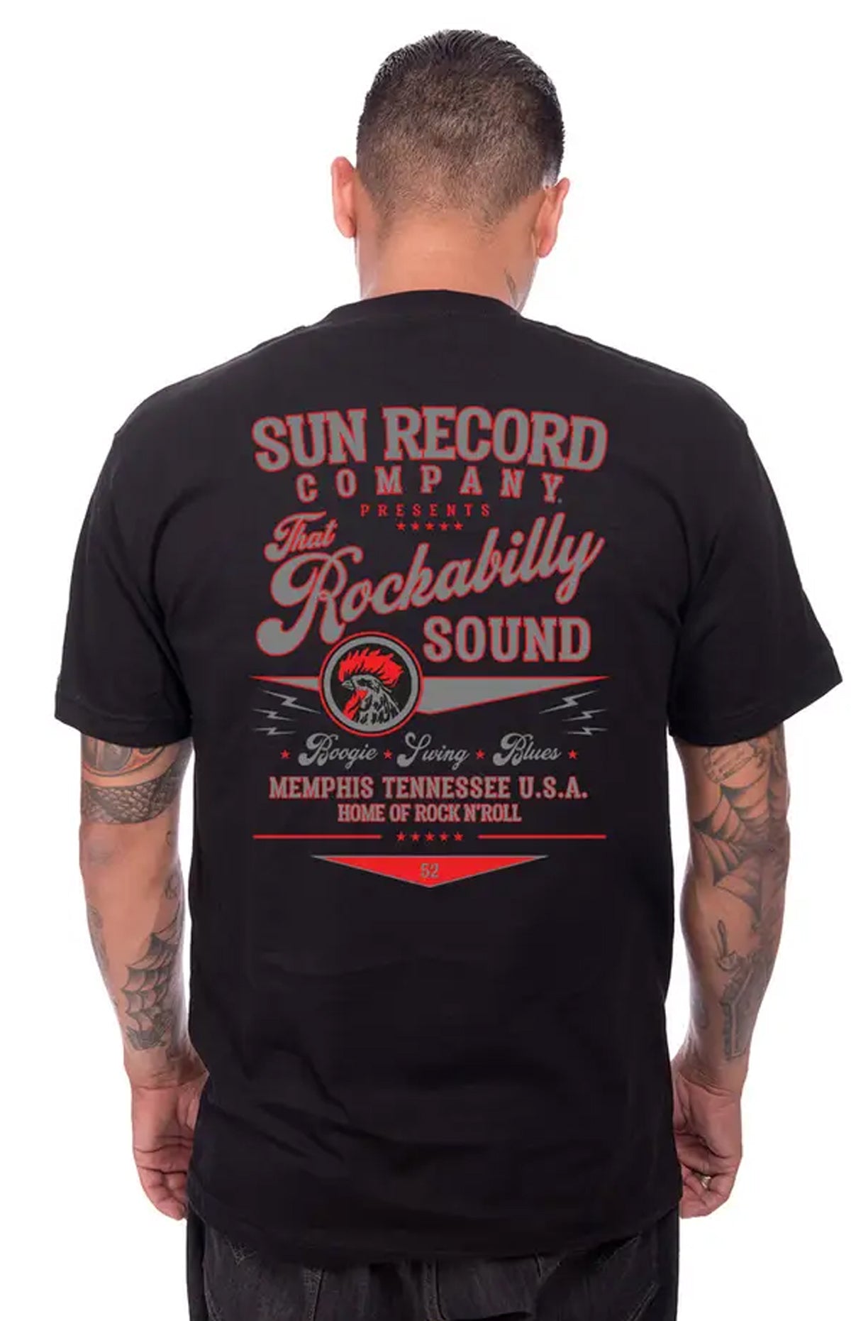 Sun_Records_ROCKABILLY_SOUND_Rock_nRoll_50s_Herren_Tee_Motiv_T-SHIRT_Shirt_-_Schwarz-4