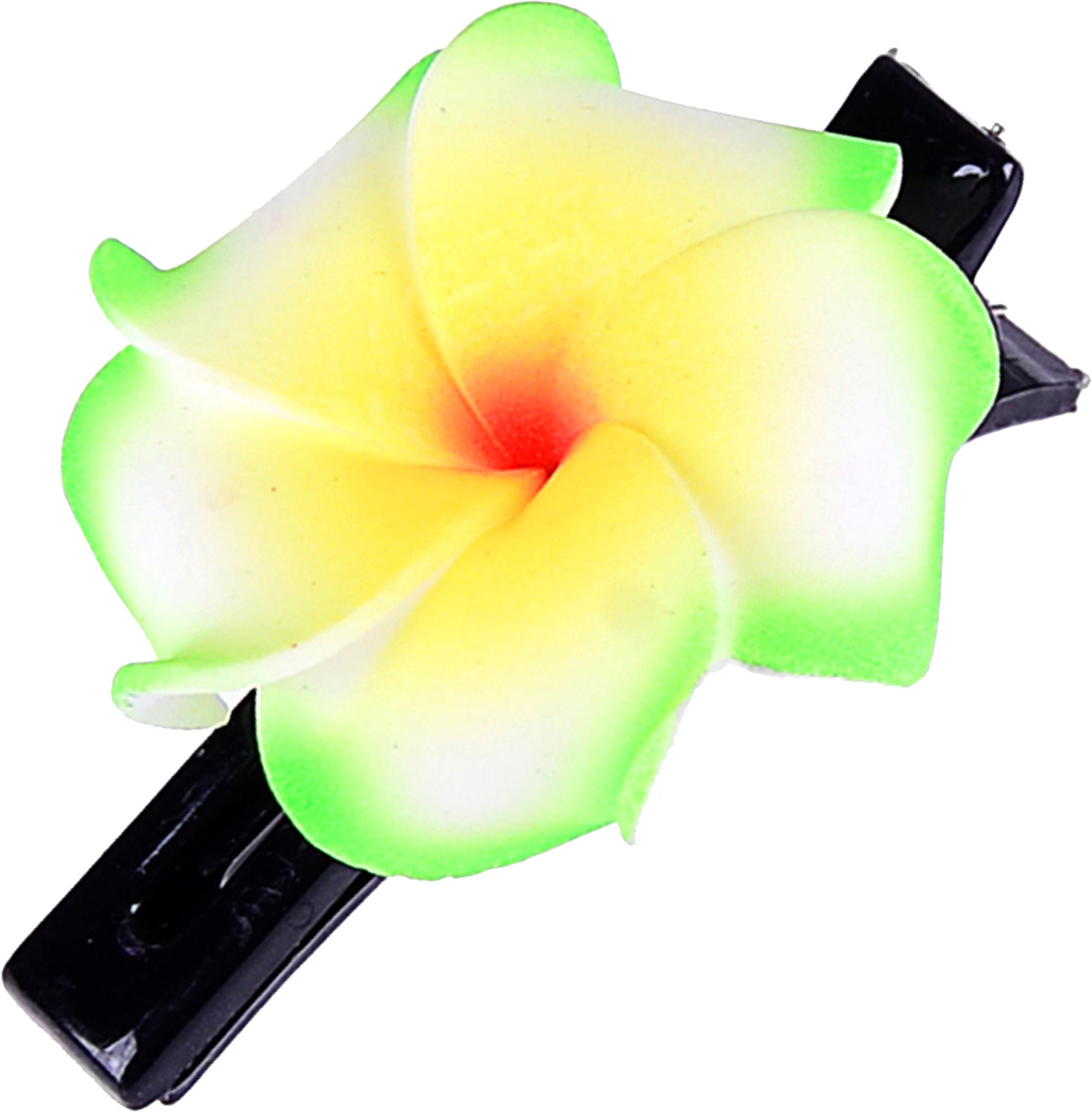 TIKI_Flower_FRANGIPANI_Blueten_Haarspange_-_Gruen_killer_kirsche