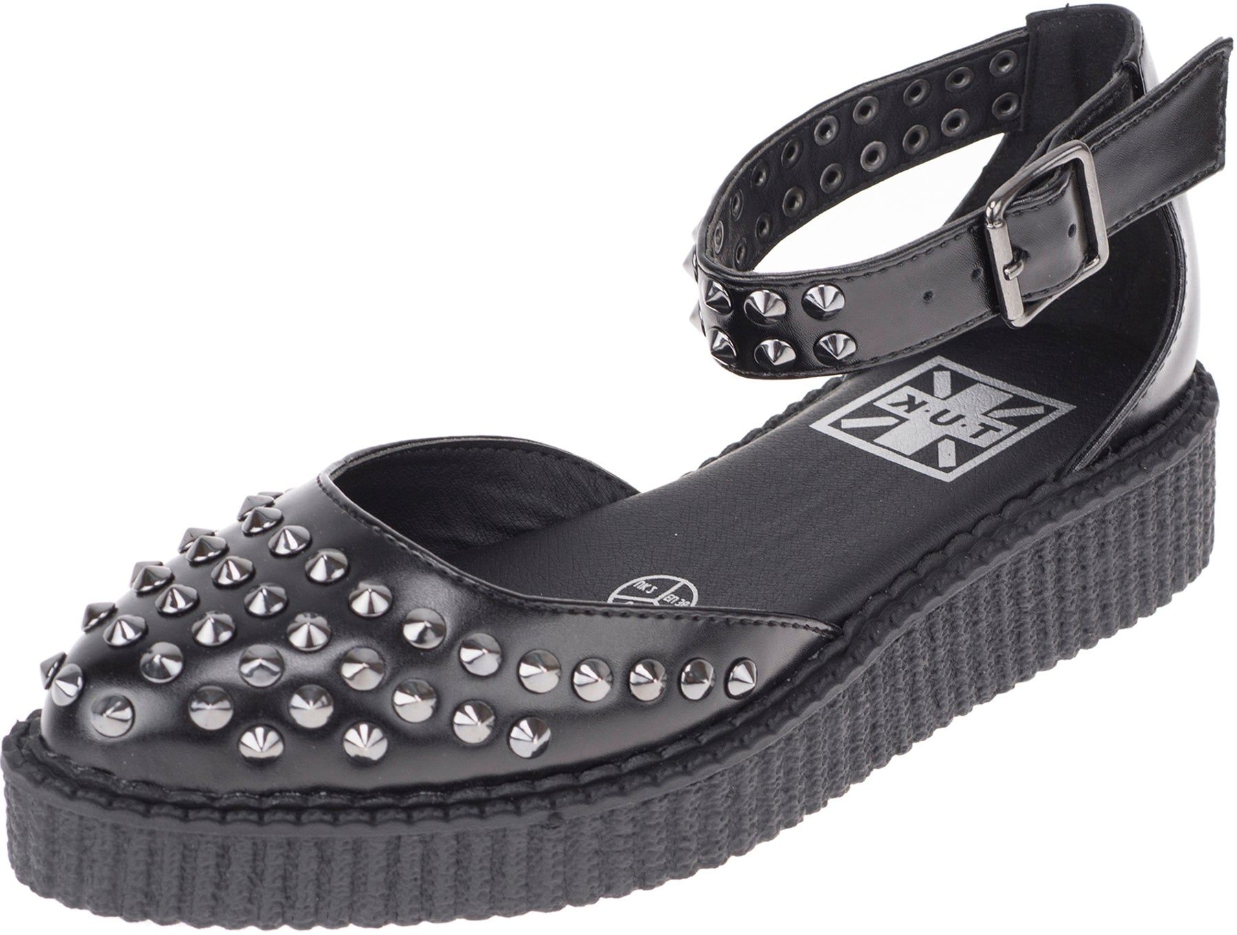TUK_Black_Pointed_STUDDED_Nieten_Strap_SANDAL_-_Riemchen_Sandalen_killer_kirscheXxNxRLGGAC1YC