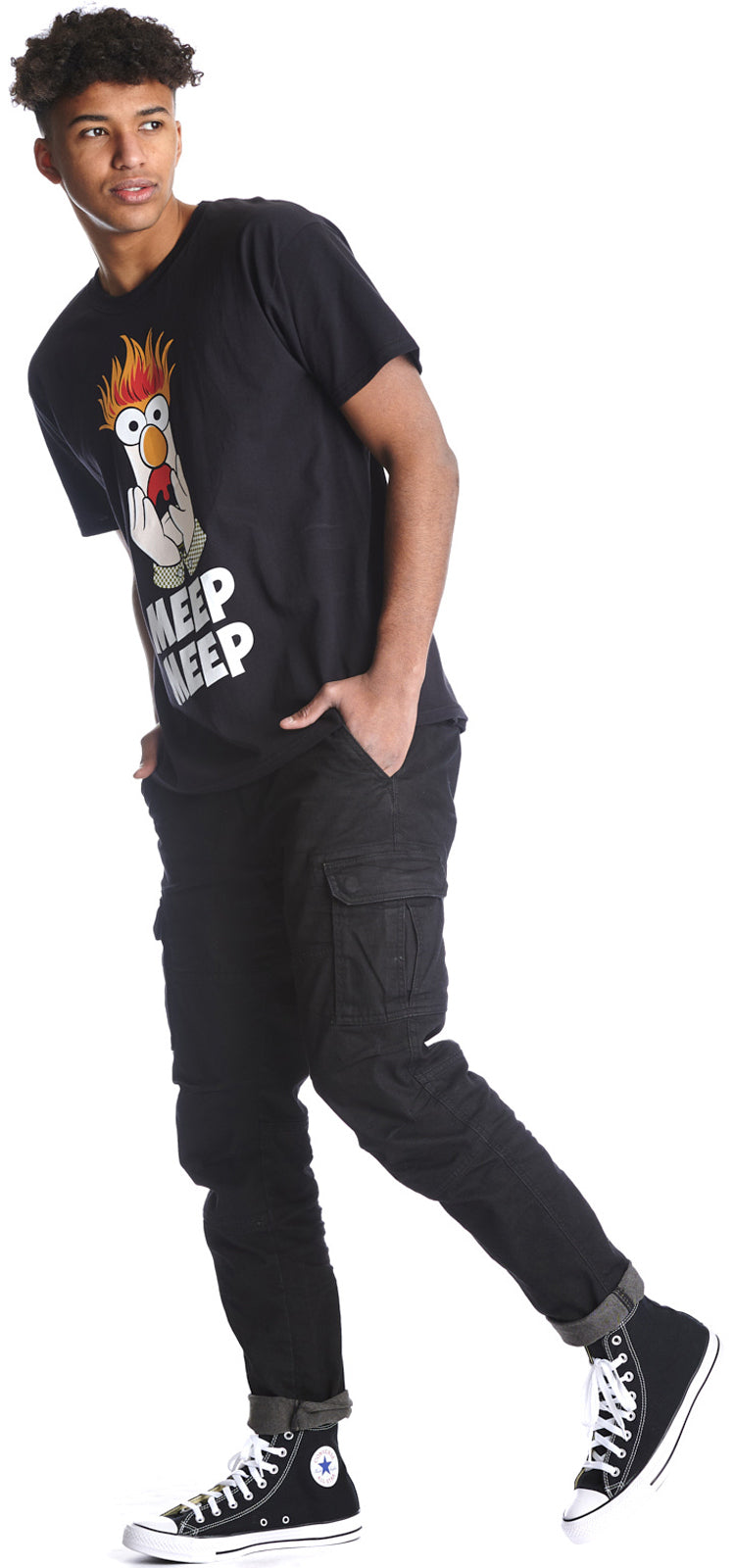 The_Muppets_MEEP_MEEP_Retro_BEAKER_MOTIV_Rundhals_Kurzarm_Herren_T-SHIRT_killer_kirsche5