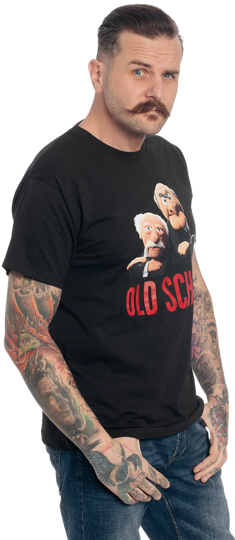The_Muppets_WALDORF_STATLER_Oldschool_Motiv_RUNDHALS_Kurzarm_Herren_T-SHIRT_killer_kirsche_4k7kHcedd5bwjb