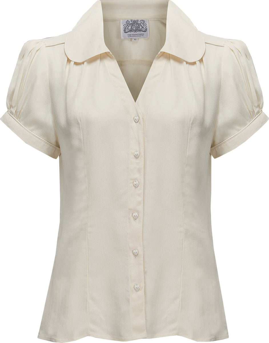 The_Seamstress_of_Bloomsbury_JUDY_Vintage_Kurzarm_BLUSE_Blouse_Creme-1jCiURxwe3YFWC
