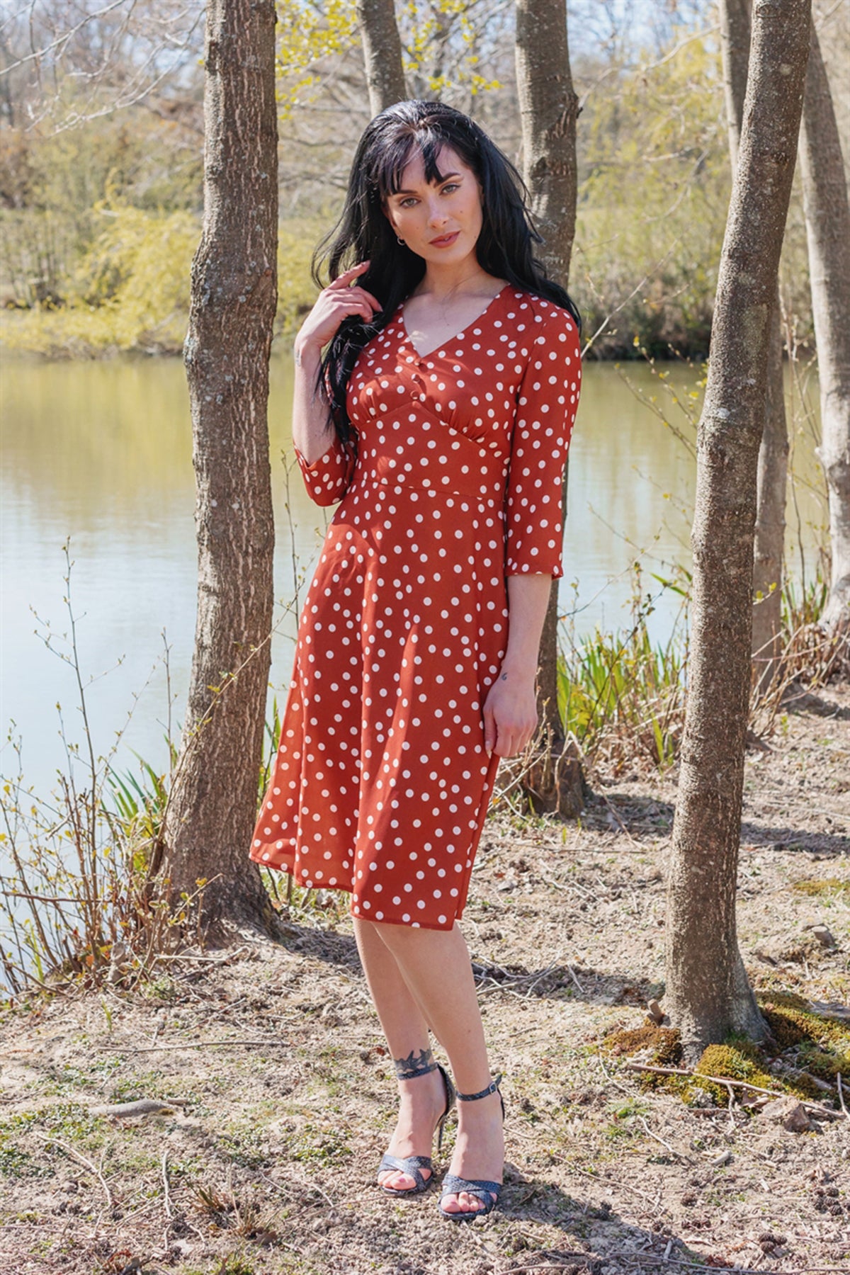 Timeless_London_CANDY_Vintage_50s_POLKA_DOT_V-Neck_A-LINIE_DRESS_Kleid_killer_kirsche_1jslHPDYa55tD3