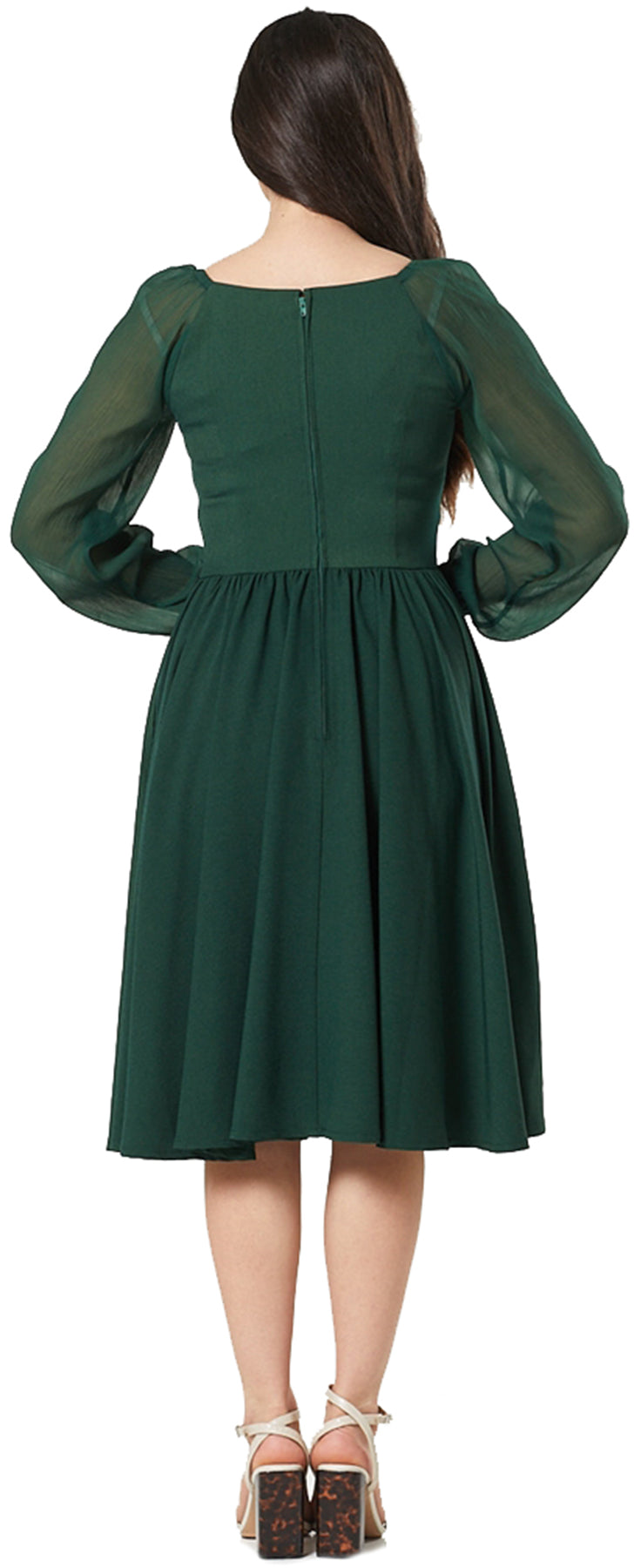 Timeless_London_DIHOR_50s_SWEETHEART_Chiffon_Sleeve_SWING_DRESS_Kleid_killer_kirsche_3bOy4nI3Ku19WB