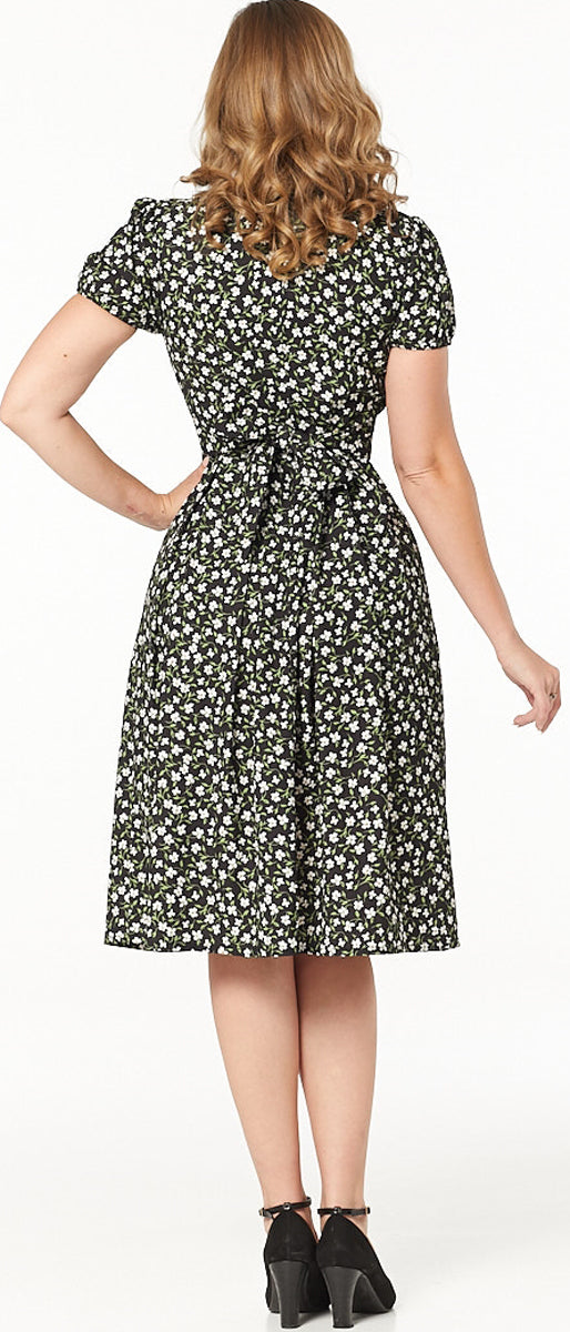Timeless_London_EMANI_Vintage_FLORAL_Flower_50s_Kurzarm_SWING_DRESS_Kleid_killer_kirsche_2