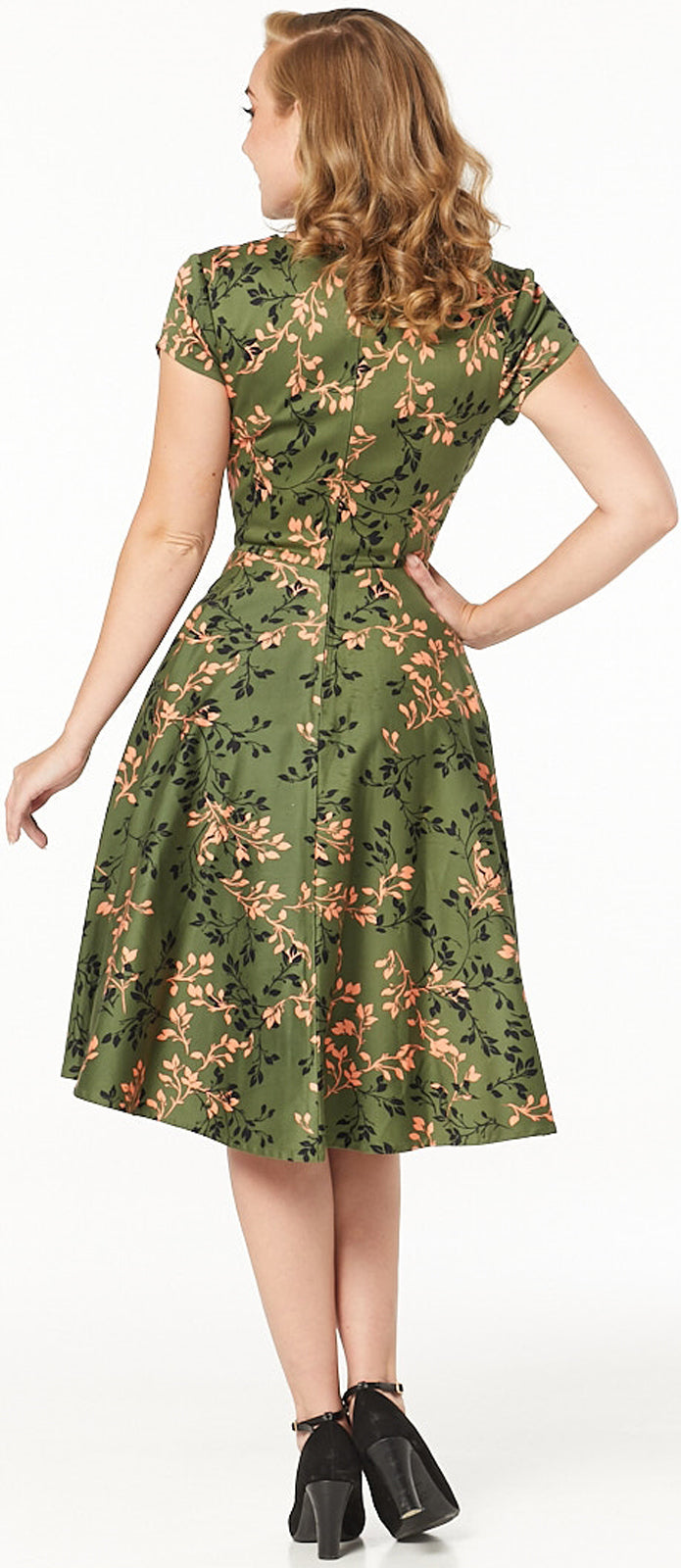 Timeless_London_LEILA_Vintage_FLORAL_LEAF_50s_Kurzarm_SWING_DRESS_Kleid_killer_kirsche_3XEpwjUTBUs0Sn