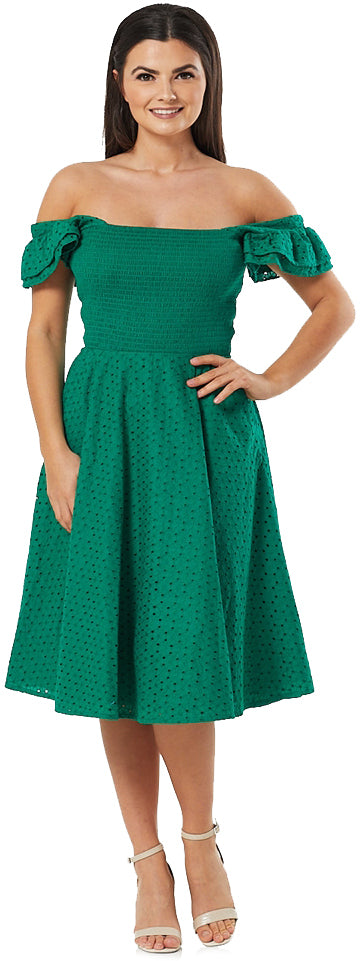 Timeless_London_RAPHAELLA_Floral_BRODERIE_ANGLAIS_50s_SWING_DRESS_Kleid_Gruen_killer_kirsche_2