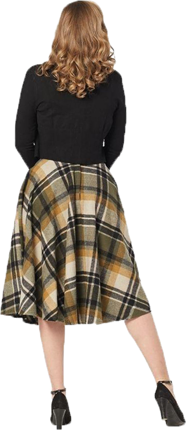 Timeless_London_SOPHIE_50s_CHECK_Karo_Swing_Skirt_TELLERROCK_Khaki-Gelb_Killer_Kirsche-2m8Kw0msAHrYNo