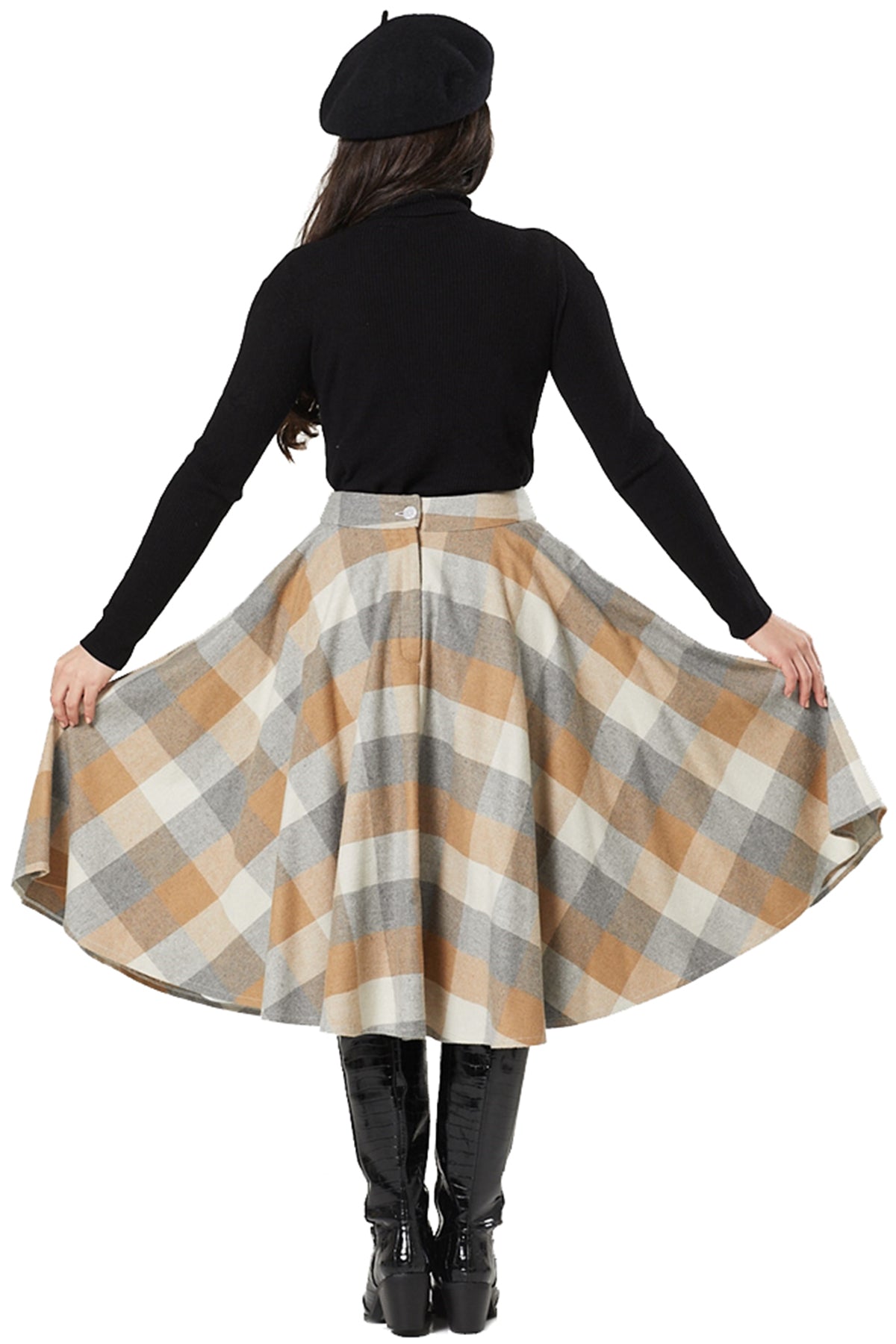 Timeless_London_SOPHIE_50s_CHECK_Swing_TELLERROCK_Plus_Size_Beige-Grau_killer_kirsche_3JypRL7CwzT3NC