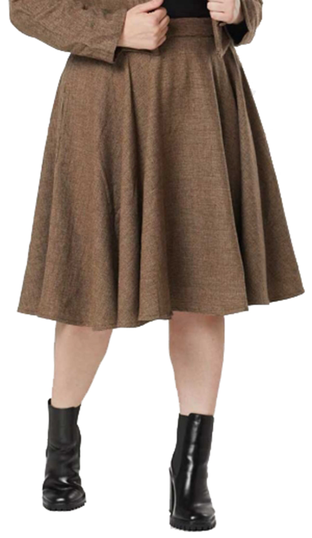 Timeless_London_SOPHIE_50s_MINI_CHECK_Tweed_Swing_Skirt_TELLERROCK_Plus_Size_killer_kirsche_1