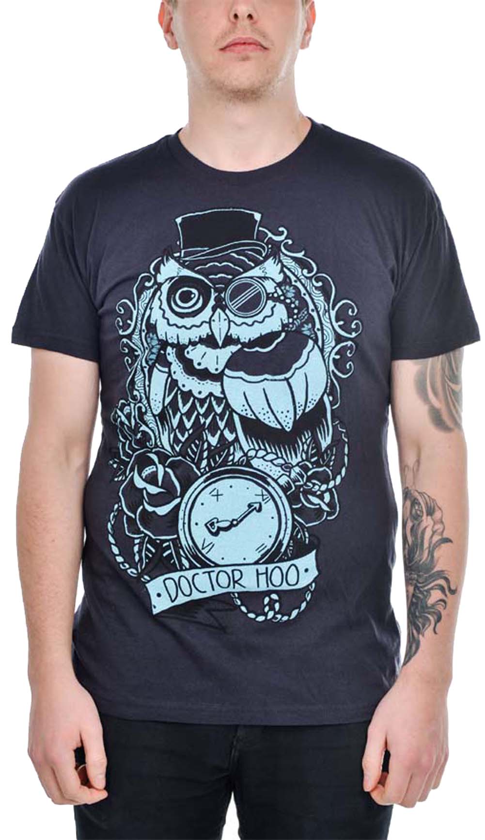 TooFast_DOCTOR_HOO_Oldschool_Owl_Eule_Men_T-Shirt
