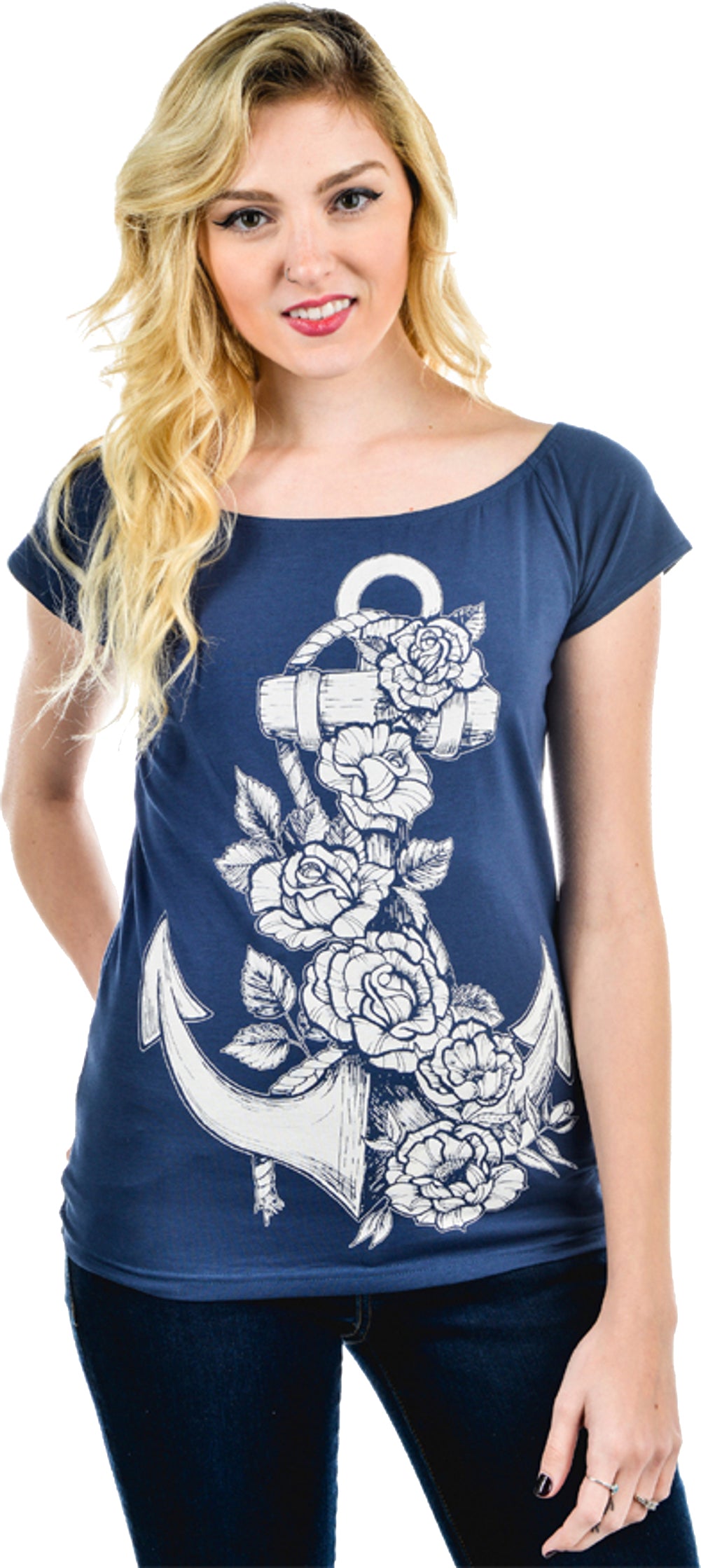 TooFast_LOVERS_LANE_Sailor_ANCHOR_Peephole_Shirt_T-Shirt_-_BlaulYx1oY3E09Itr