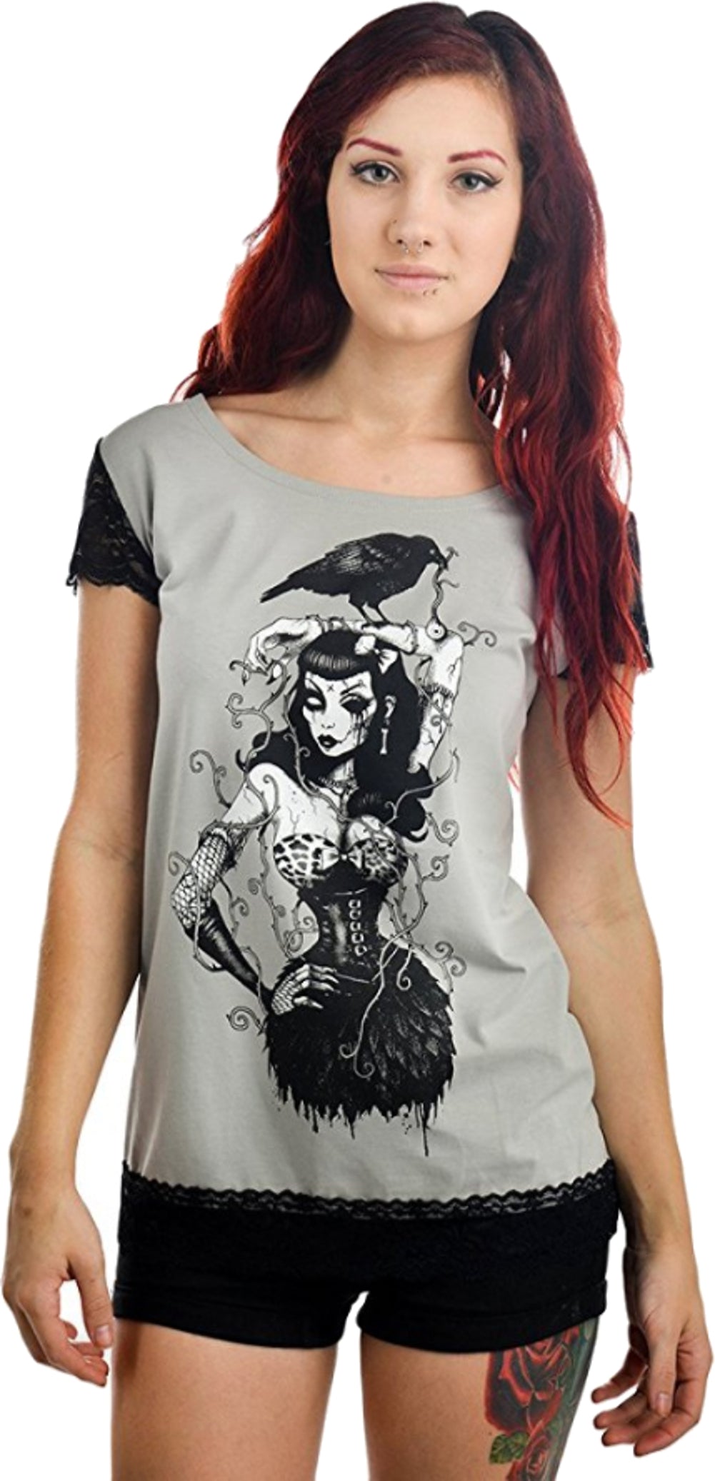 Too_Fast_RAVENOUS_Oldschool_LACEY_TEE_T-SHIRT_Oberteil