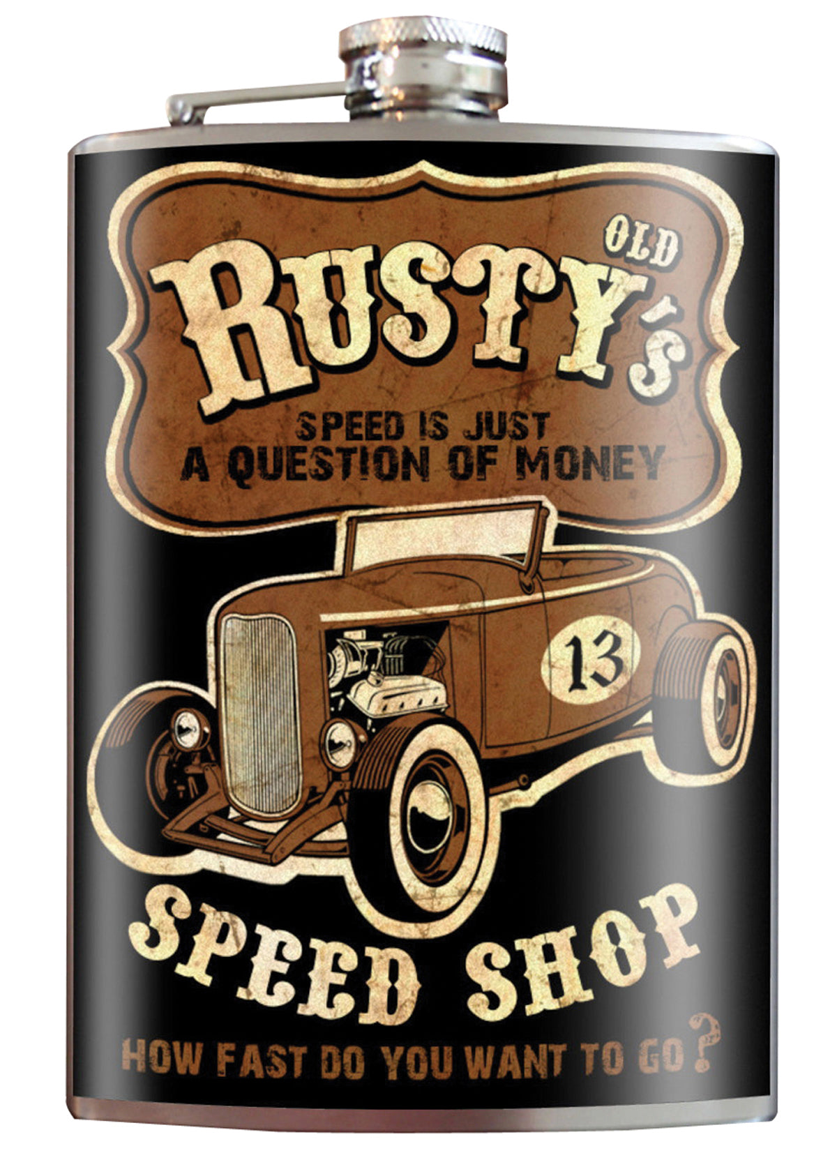 Trixie__Milo_Rustys_Speed_Shop_Stainless_Steel_FLASK_Hot_Rod_Edelstahl_FLACHMANN-1
