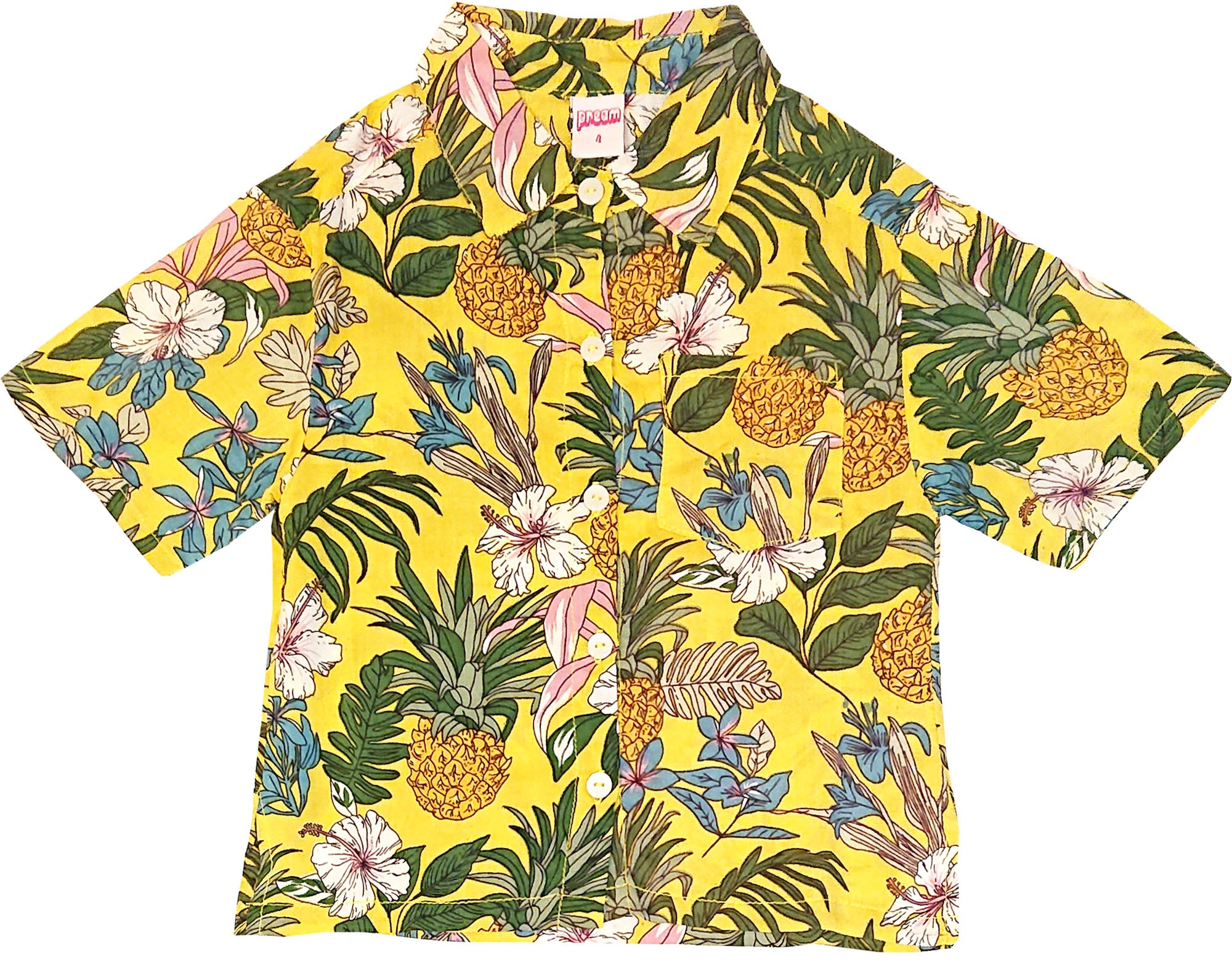 Tropical_ANANAS_Hibiskus_Floral_Palmblatt_HEMD_SHORTS_2-teiliges_Set-2AWv9X8bN1gihV