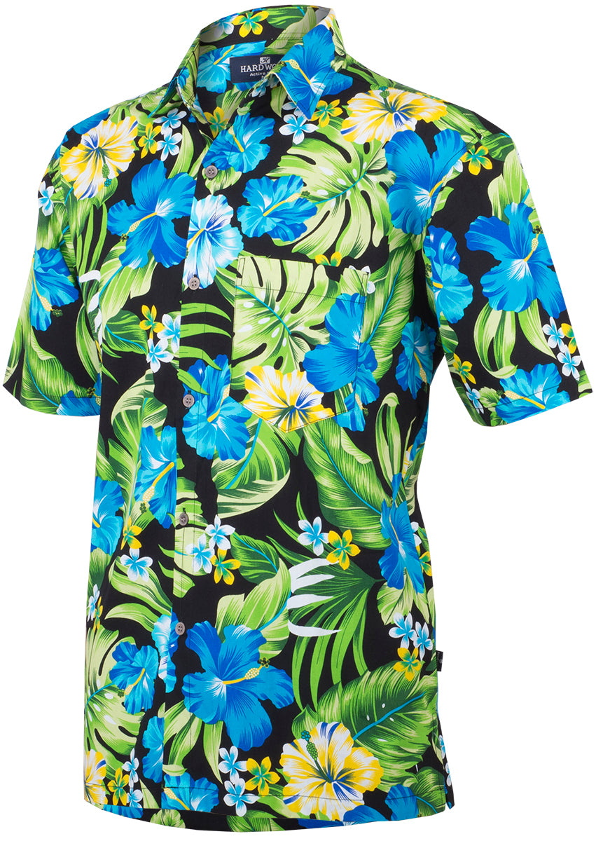 Tropical_CAILAN_Frangipani_HIBISKUS_Palmblatt_Kurzarm_50s_HAWAIIHEMD_Shirt-2