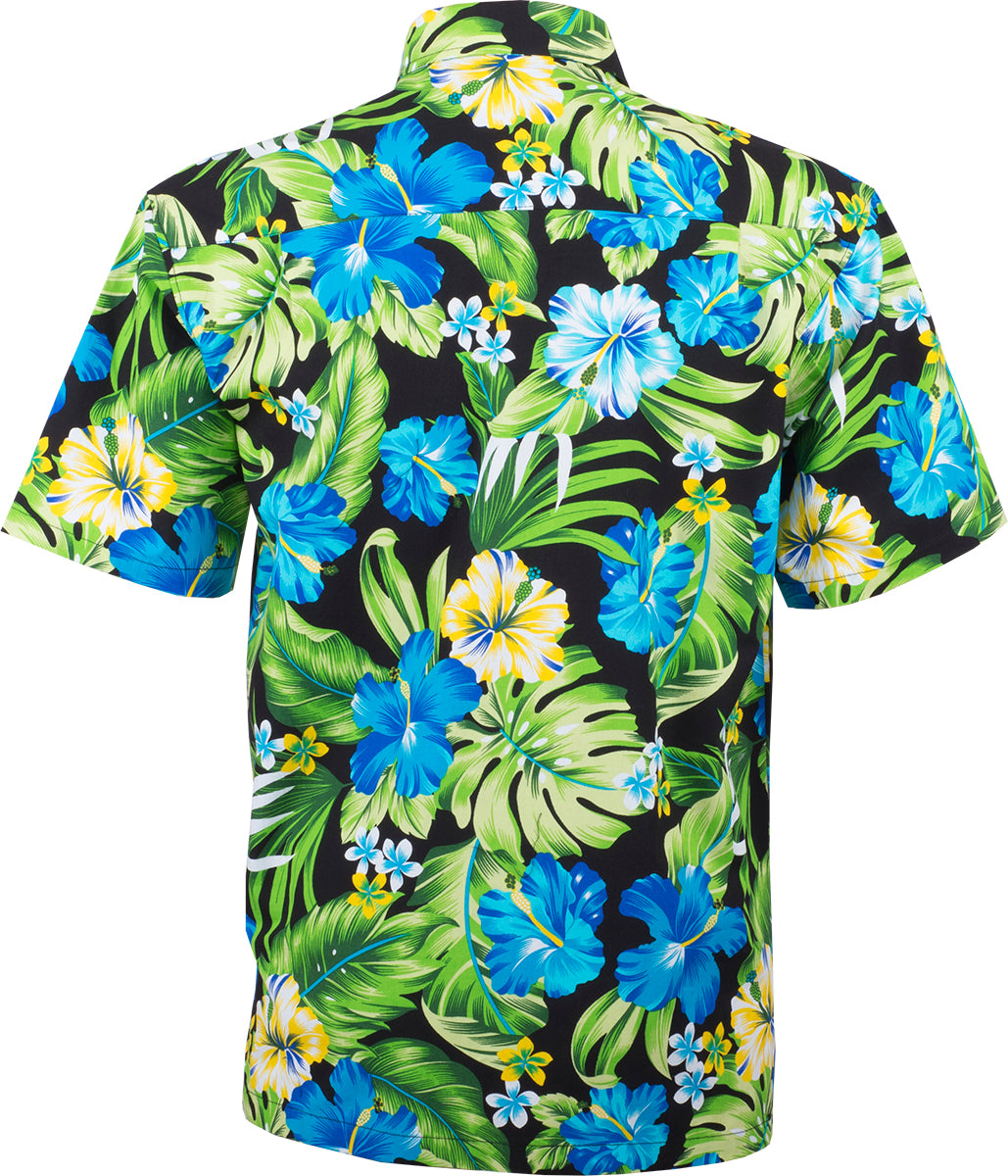 Tropical_CAILAN_Frangipani_HIBISKUS_Palmblatt_Kurzarm_50s_HAWAIIHEMD_Shirt-3