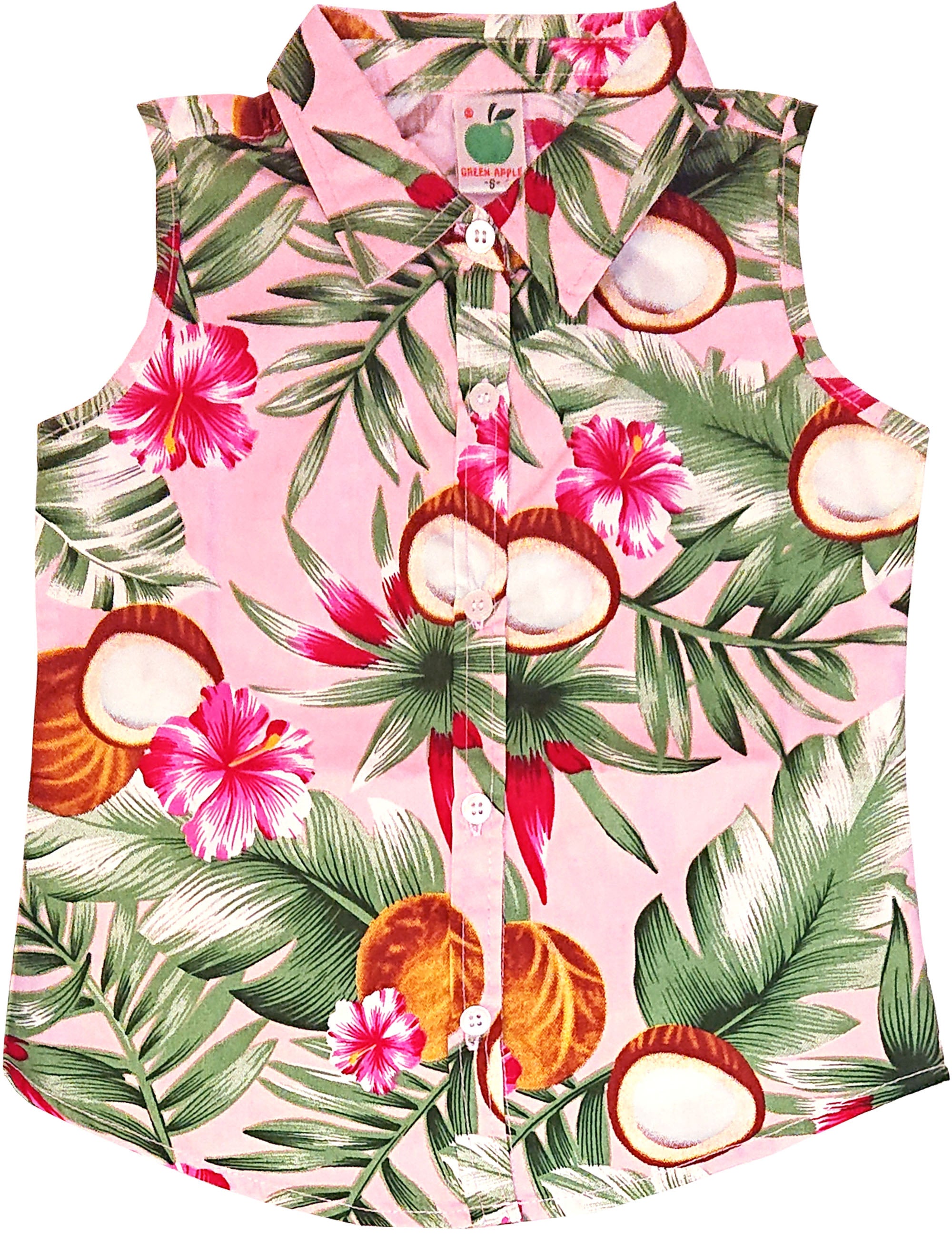 Tropical_COCONUT_Hibiskus_Palmenblaetter_HEMDBLUSE_SHORTS_Set_2-teilig-2