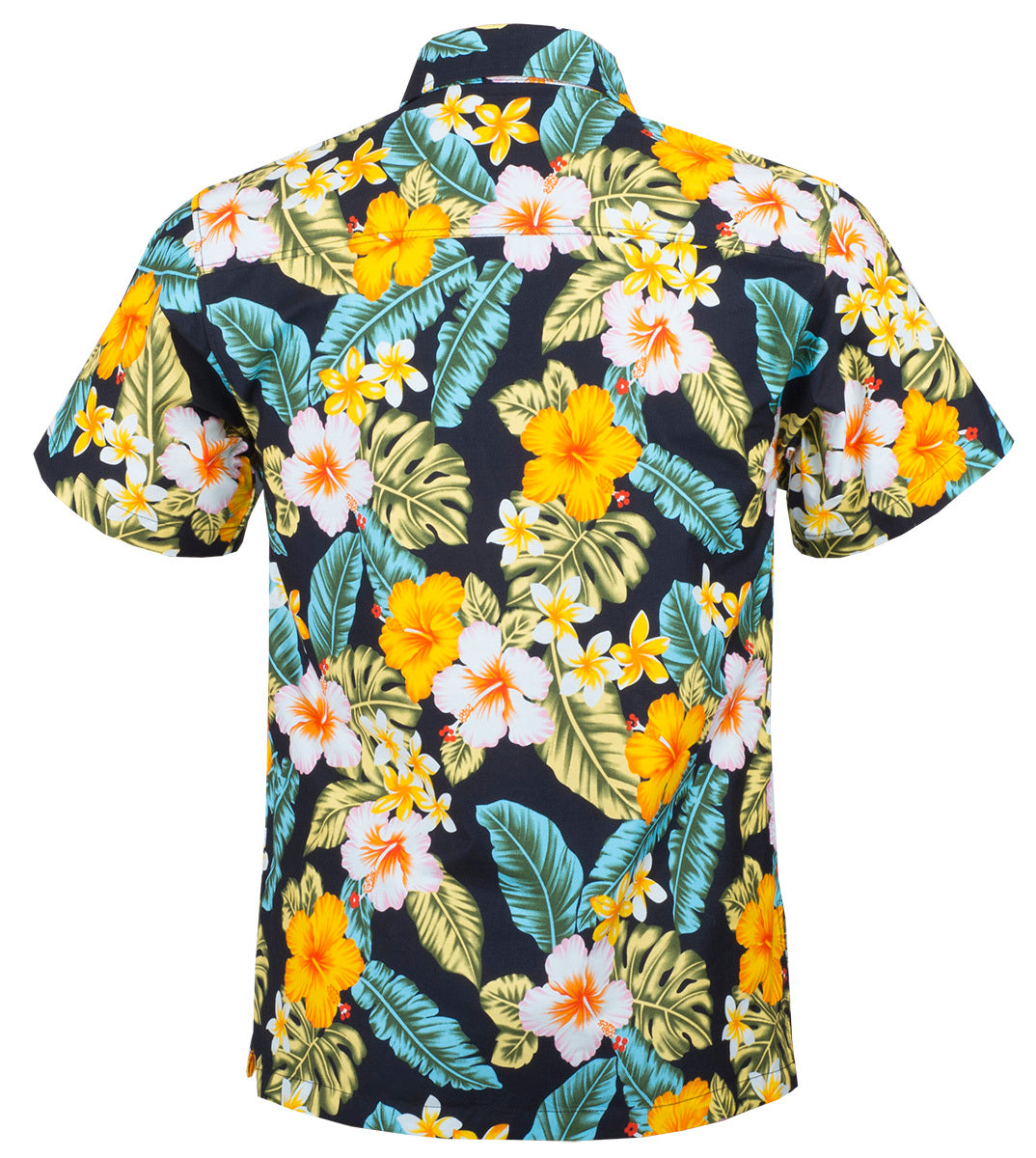Tropical_KENAI_Frangipani_HIBISKUS_Palmblatt_Kurzarm_HAWAIIHEMD_Gelb-3kBdFe2E0z6RQe