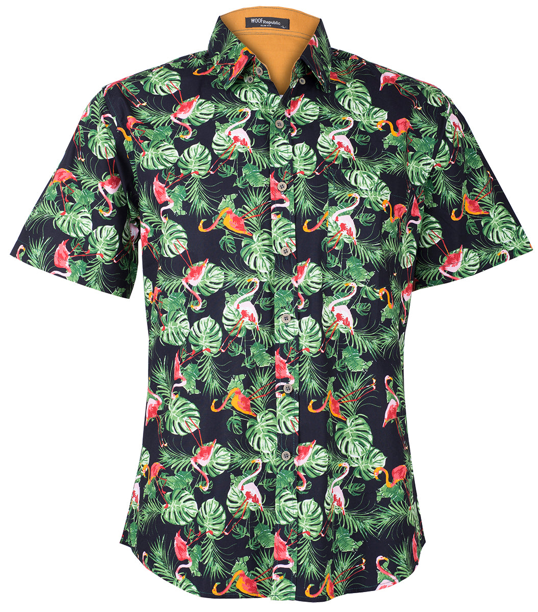 Tropical_KENOAH_Palm_Leaf_FLAMINGO_Palmblaetter_Shirt_HAWAIIHEMD-1