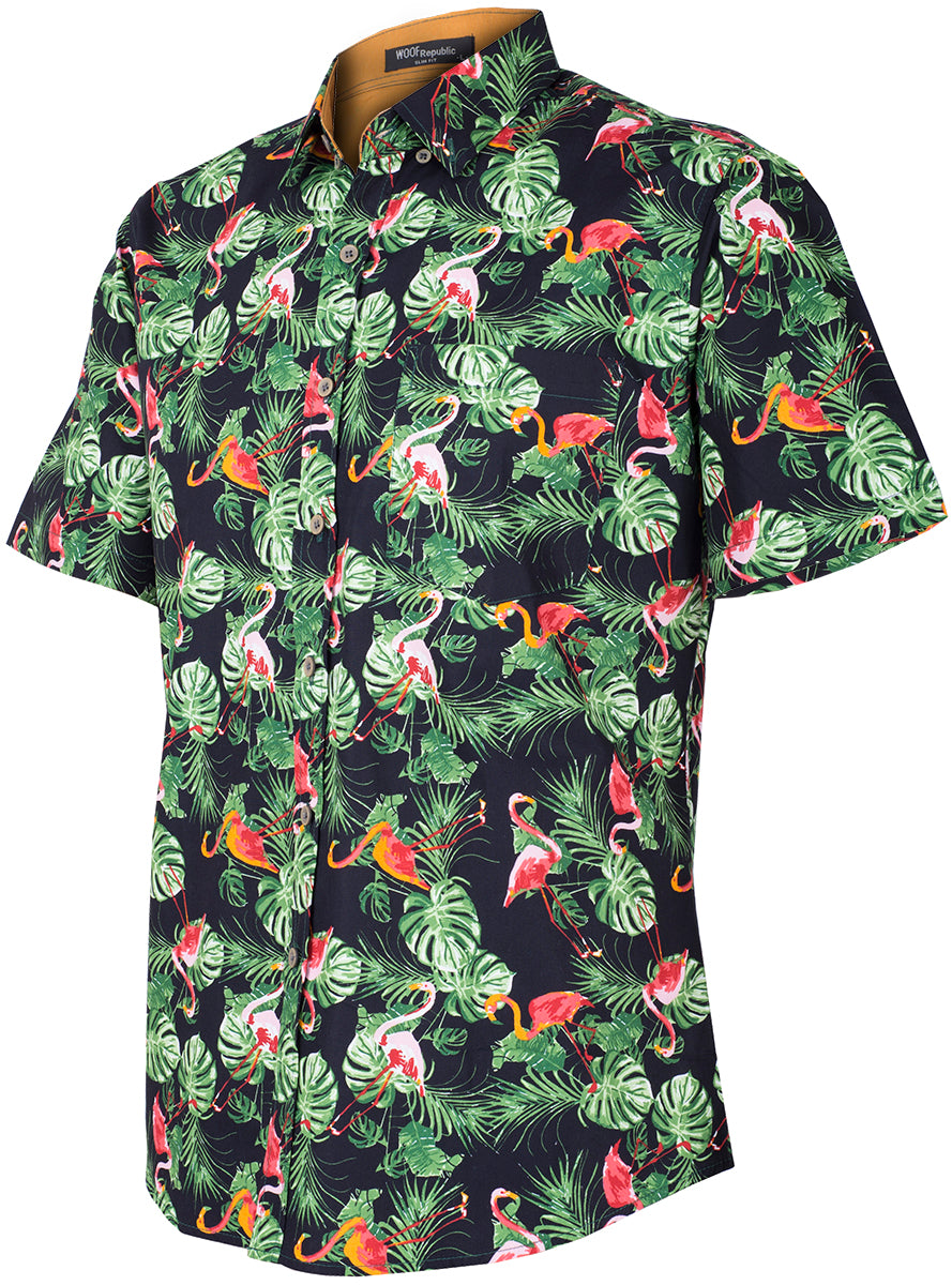 Tropical_KENOAH_Palm_Leaf_FLAMINGO_Palmblaetter_Shirt_HAWAIIHEMD-2