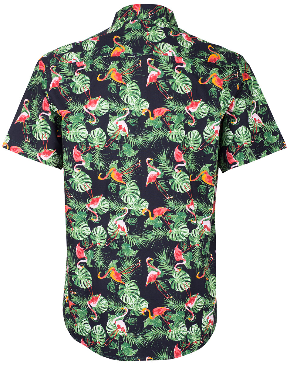 Tropical_KENOAH_Palm_Leaf_FLAMINGO_Palmblaetter_Shirt_HAWAIIHEMD-4