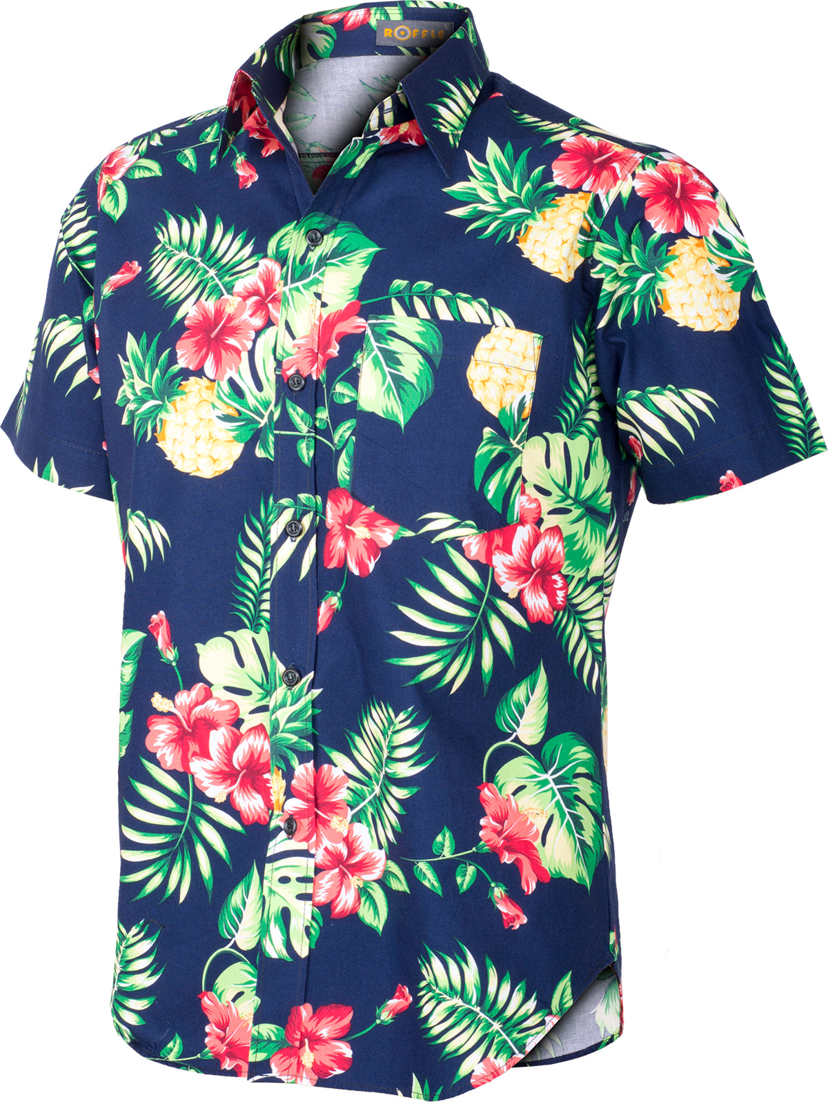 Tropical_MAKANI_Ananas_HIBISKUS_Palm_Leaf_HAWAIIHEMD_Slim_Fit_Blau-2