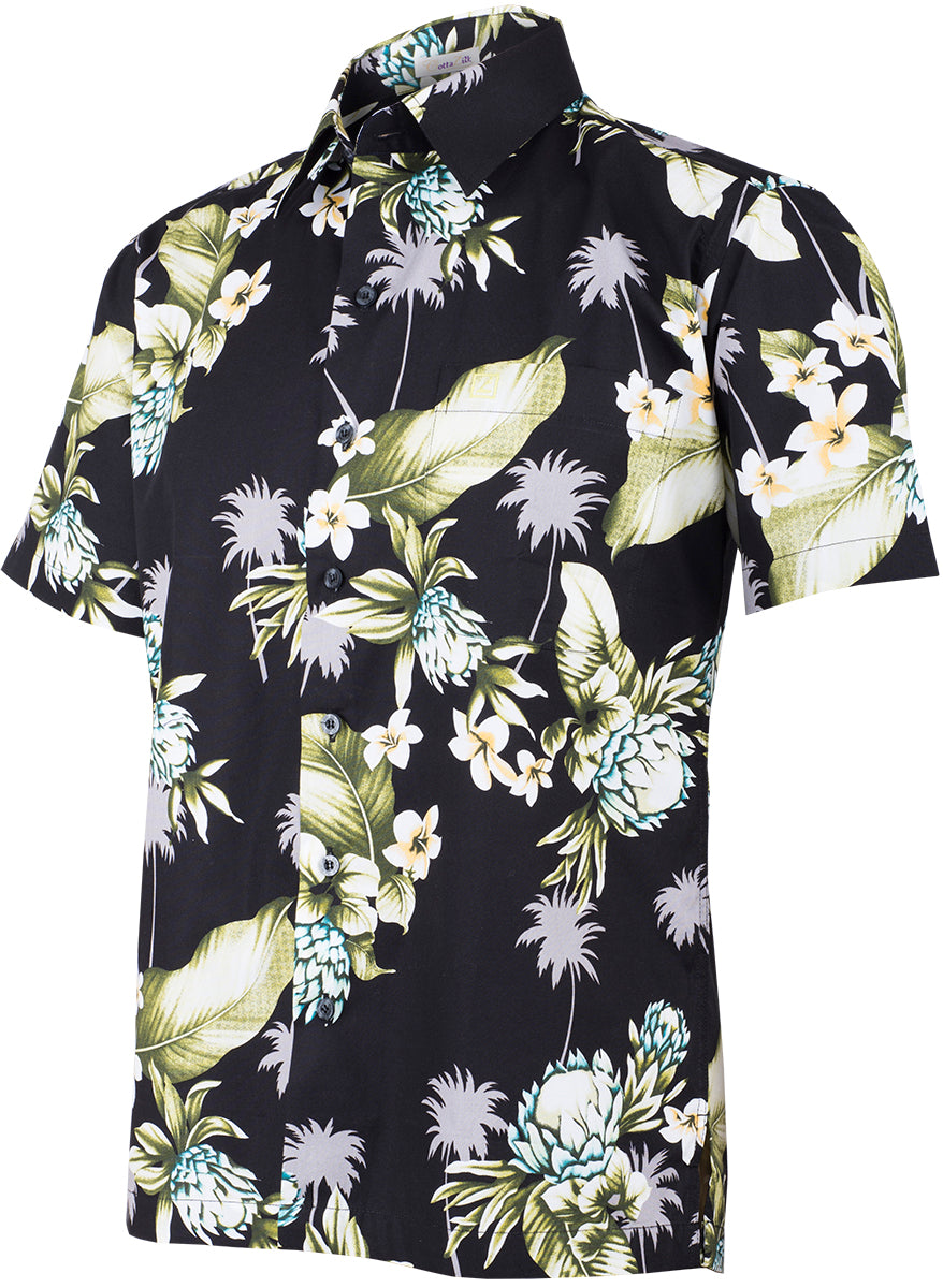 Tropical_MALEKO_Retro_FRANGIPANI_Floral_HERREN_Shirt_HAWAIIHEMD_Schwarz-2OjtmGzZyVNA0g
