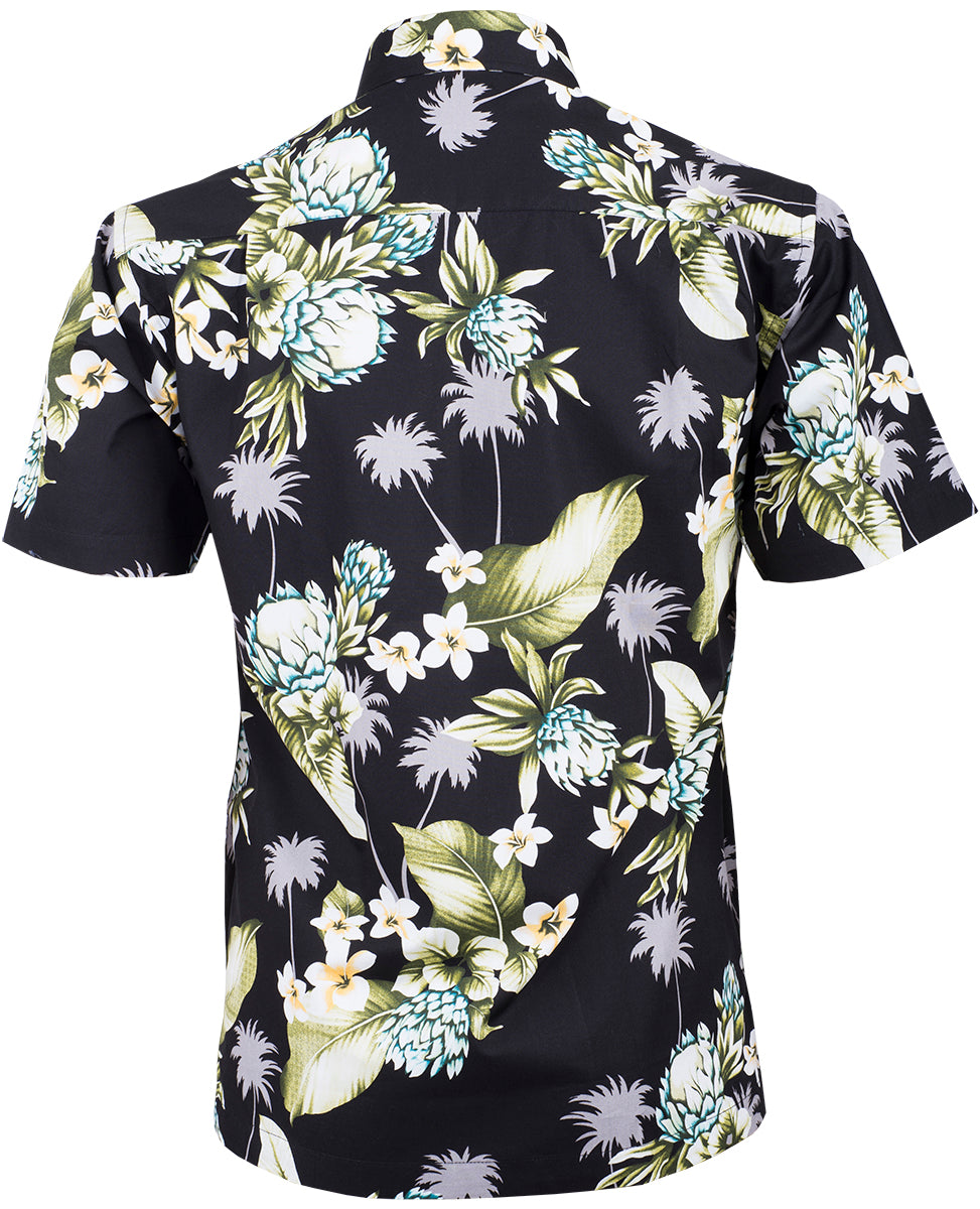 Tropical_MALEKO_Retro_FRANGIPANI_Floral_HERREN_Shirt_HAWAIIHEMD_Schwarz-4rgX0i6feibD0d
