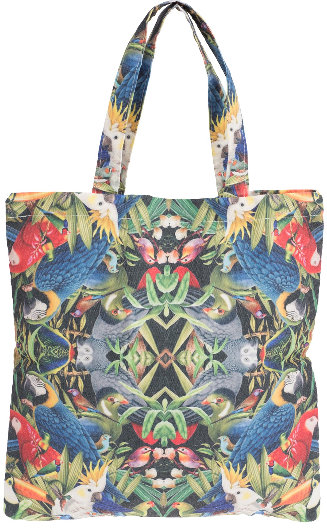 Tropical_PARROT_Papageien_BIRD_Canvas_SHOPPER_Tasche_killer_kirsche