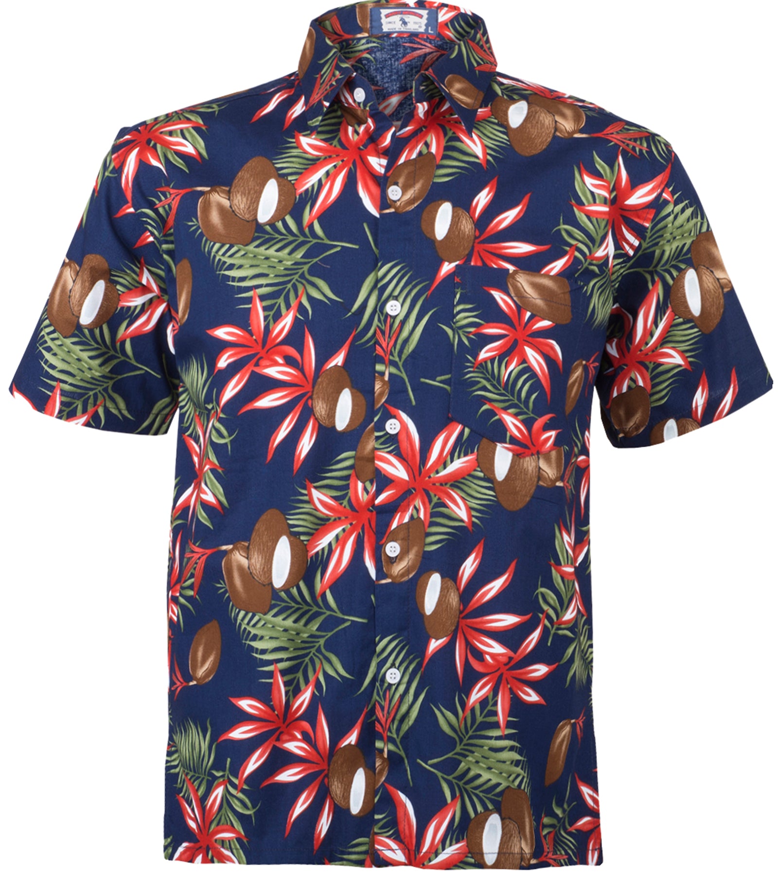 Tropical_ZAYN_COCONUT_PALM_KOKOSNUSS_Palmblatt_Shirt_HAWAIIHEMD_Dunkelblau_killer_kirsche