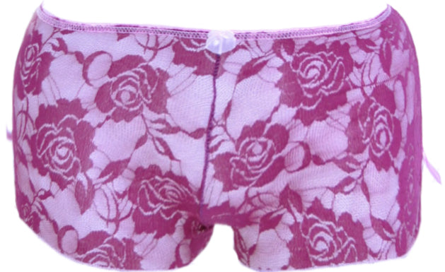 VINTAGE_Rosen_PANTY_Unterhose_-_AubergineRosaXDiop1ZSUD2S4