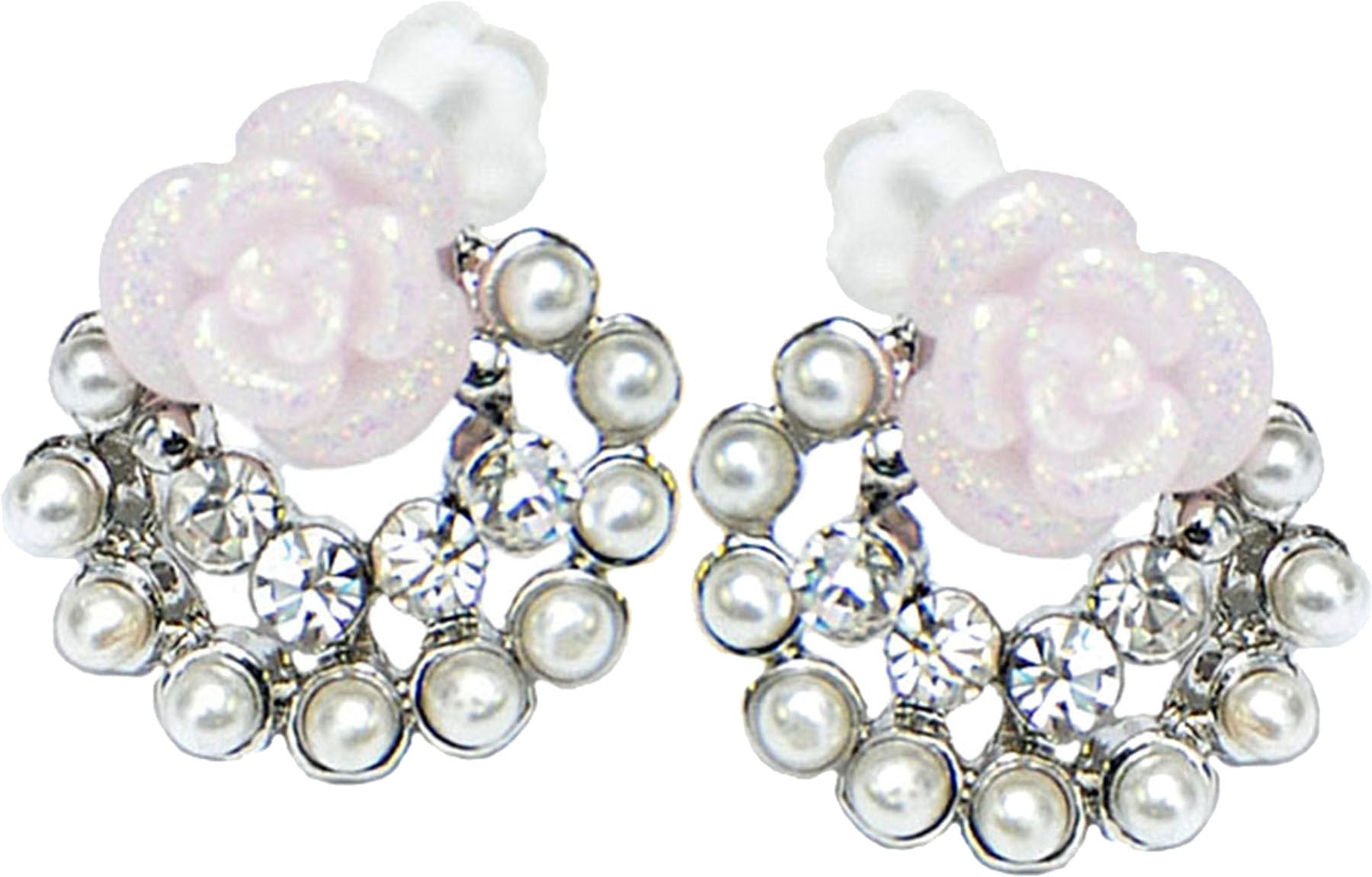 VINTAGE_Rosen_ROSES_Perlen_Strass_Ohrstecker_killer_kirsche