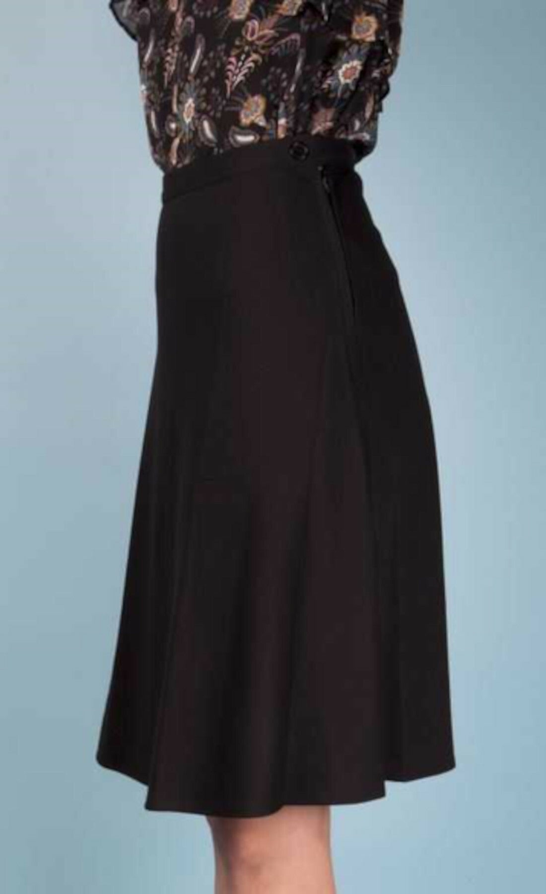 Very_Cherry_A-LINIE_SKIRT_Vintage_Black_Punty_PLAIN_High_Waist_50s_Retro_ROCK_killer_kirsche_3